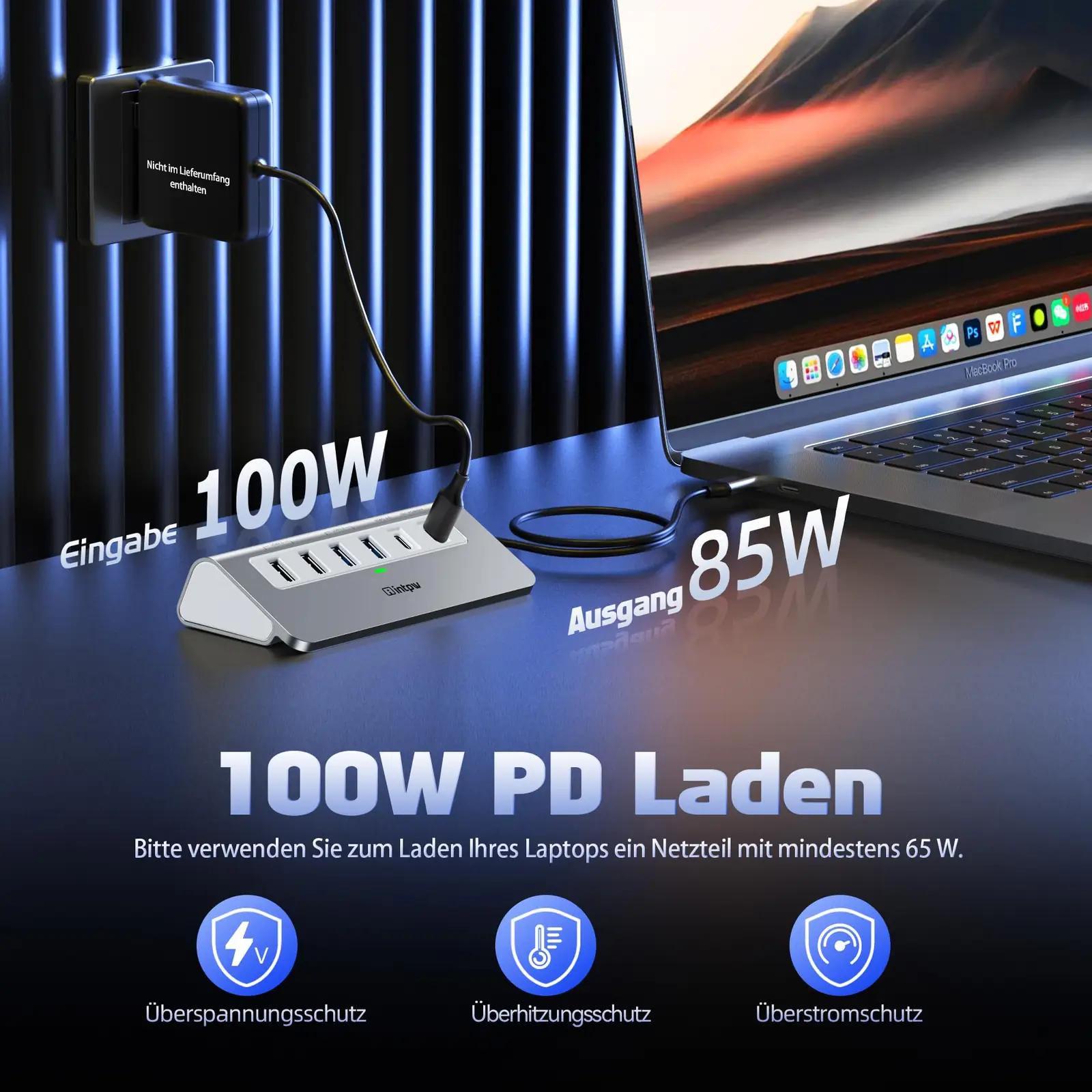 intpw alumiiniumist 9-in-1 USB-C ja HDMI jaam tööks ja – lisavaade