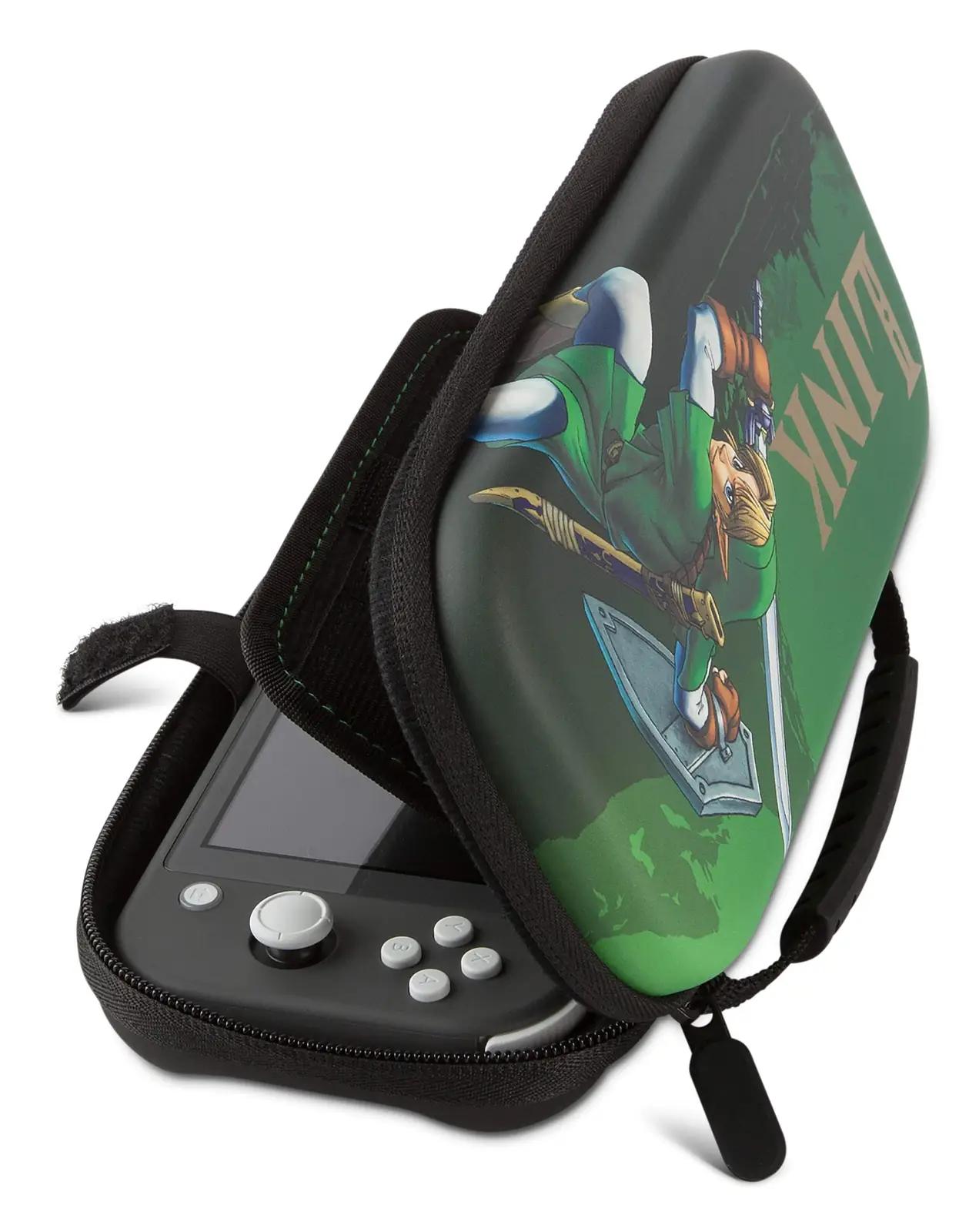 PowerA pehme mikrofibrist kaitsekott Nintendo Switchile – kasutusnäide