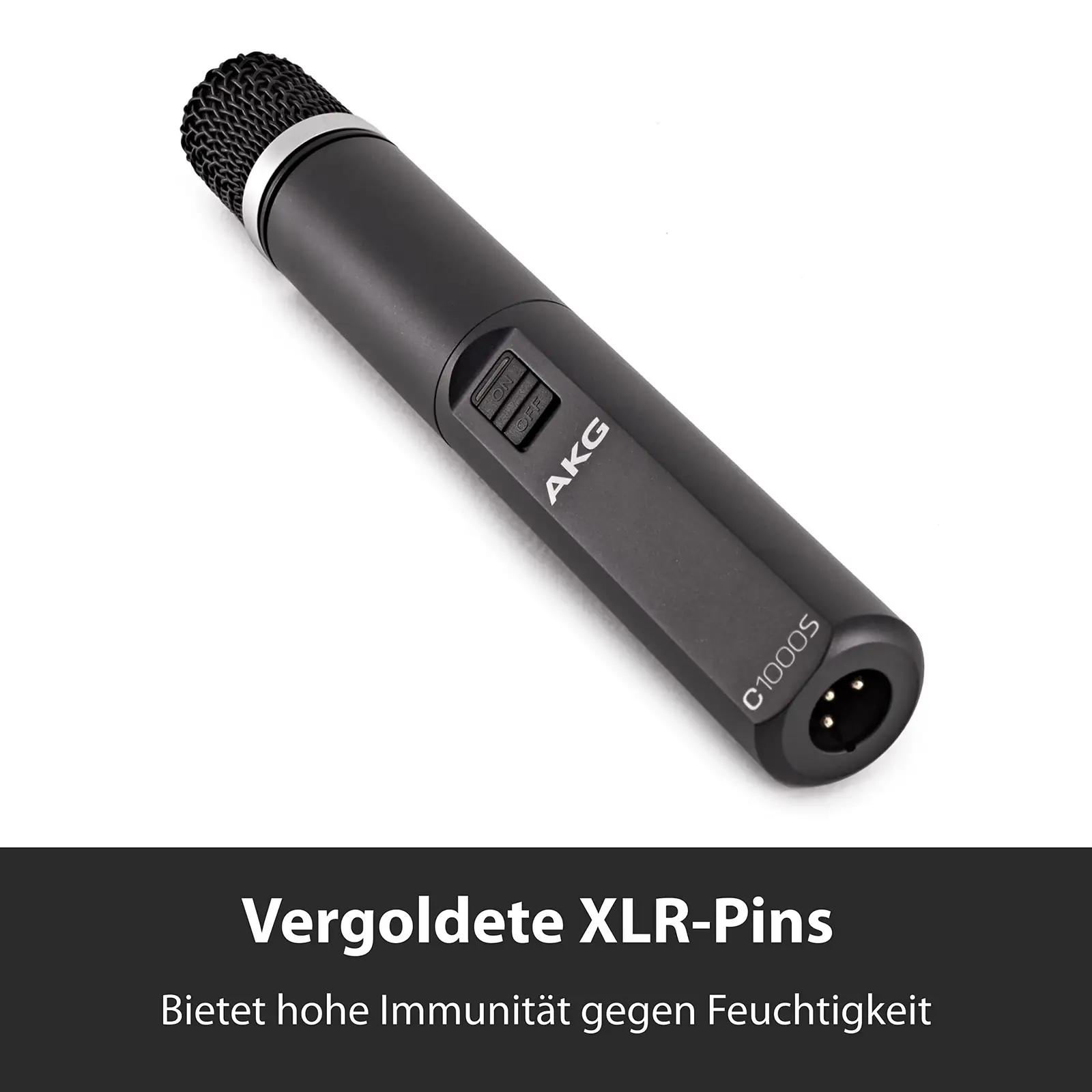 AKG professionaalne metallist kondensaatormikrofon – detailne vaade