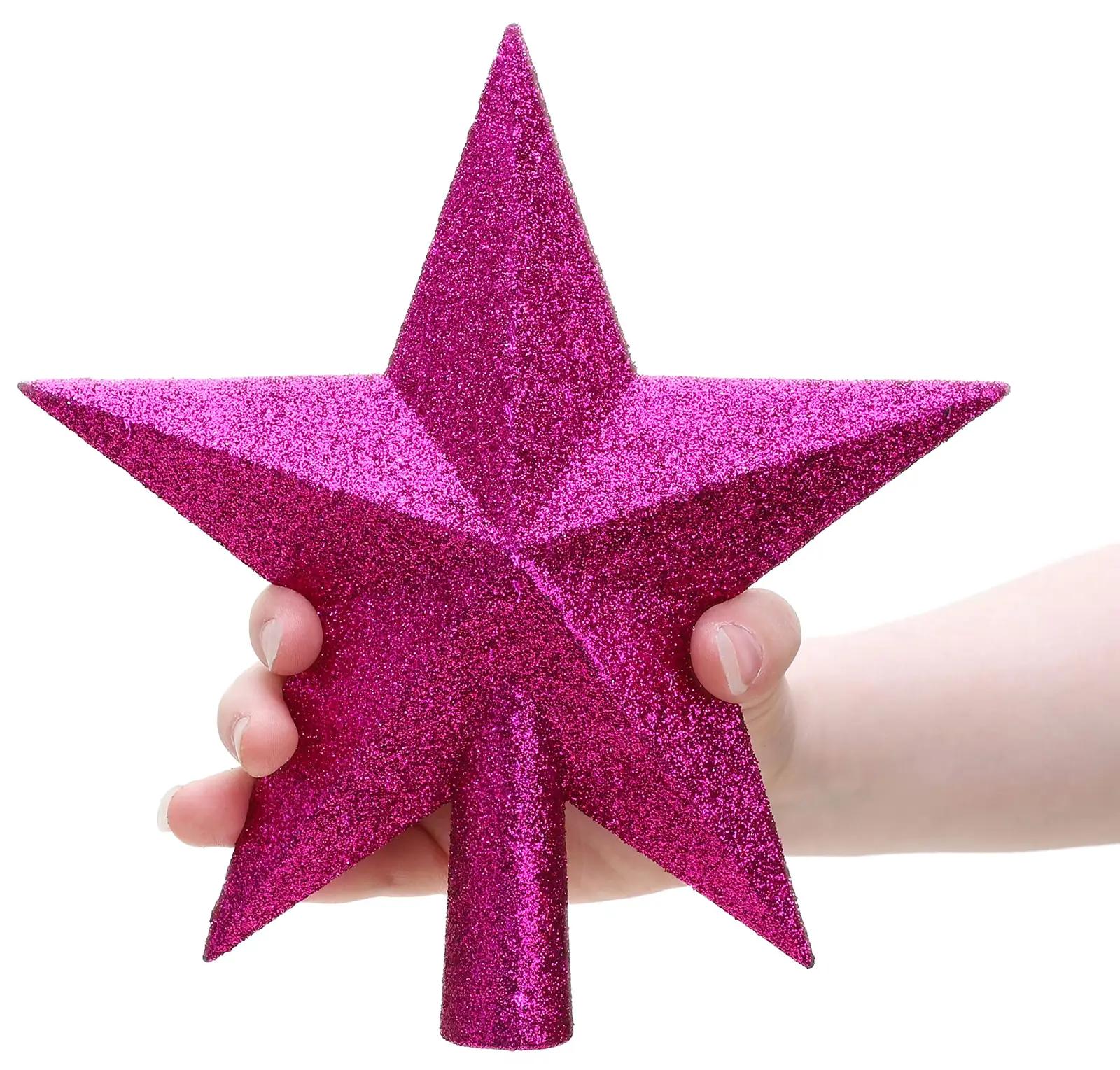 Christmas Concepts särav puuotsakaunistus – hot pink 20cm – pakend ja tarvikud