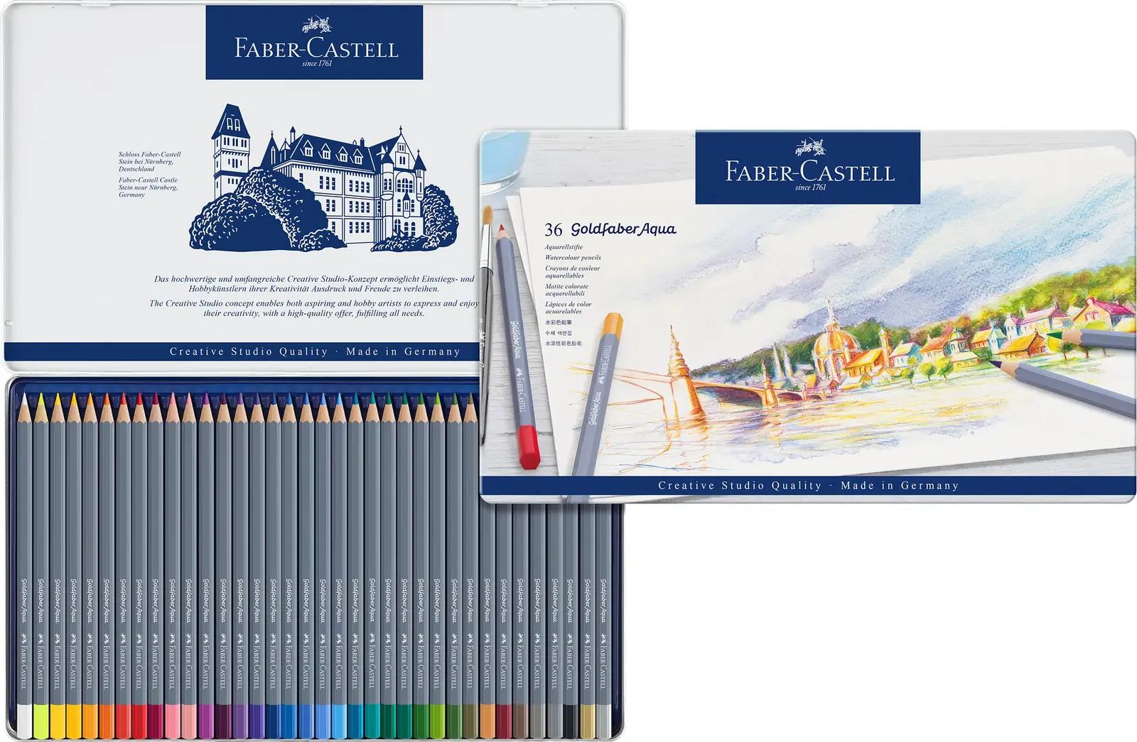 Faber-Castell vesivärvipliiatsid Goldfaber — 36 värvi