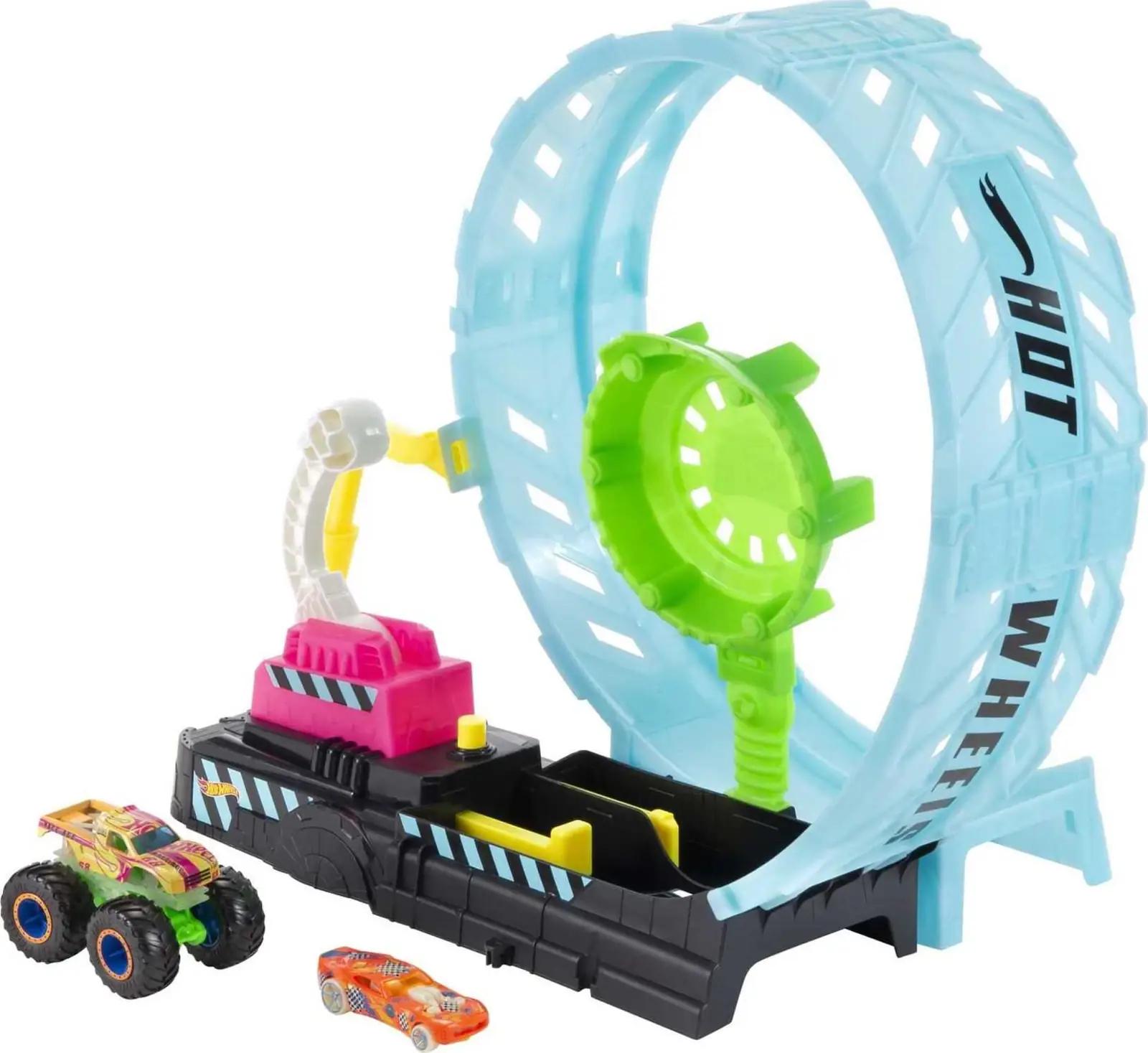 Hot Wheels monsterautode rada – looping ja heliefektiga mänguasi
