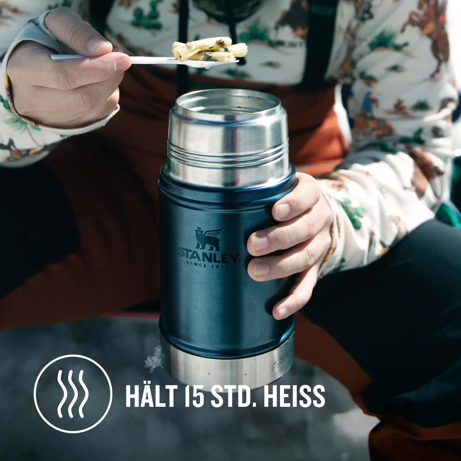 STANLEY roostevaba termoskauss 709 ml — hoiab sooja ja maitseid – kasutusnäide