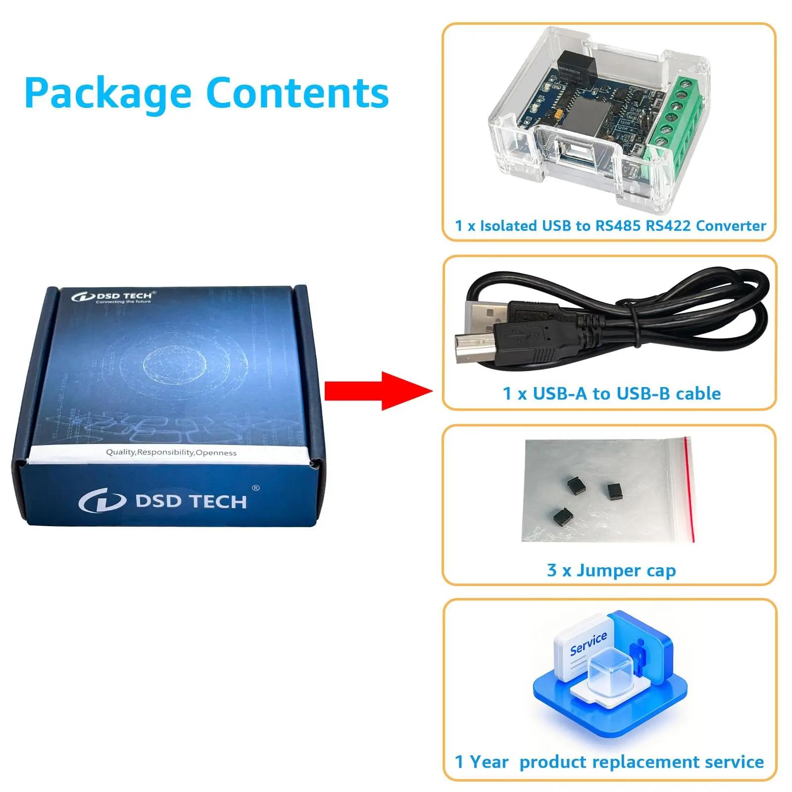 DSD TECH eraldatud USB–RS485/RS422 konverter tööstuseks ja – pilt 9