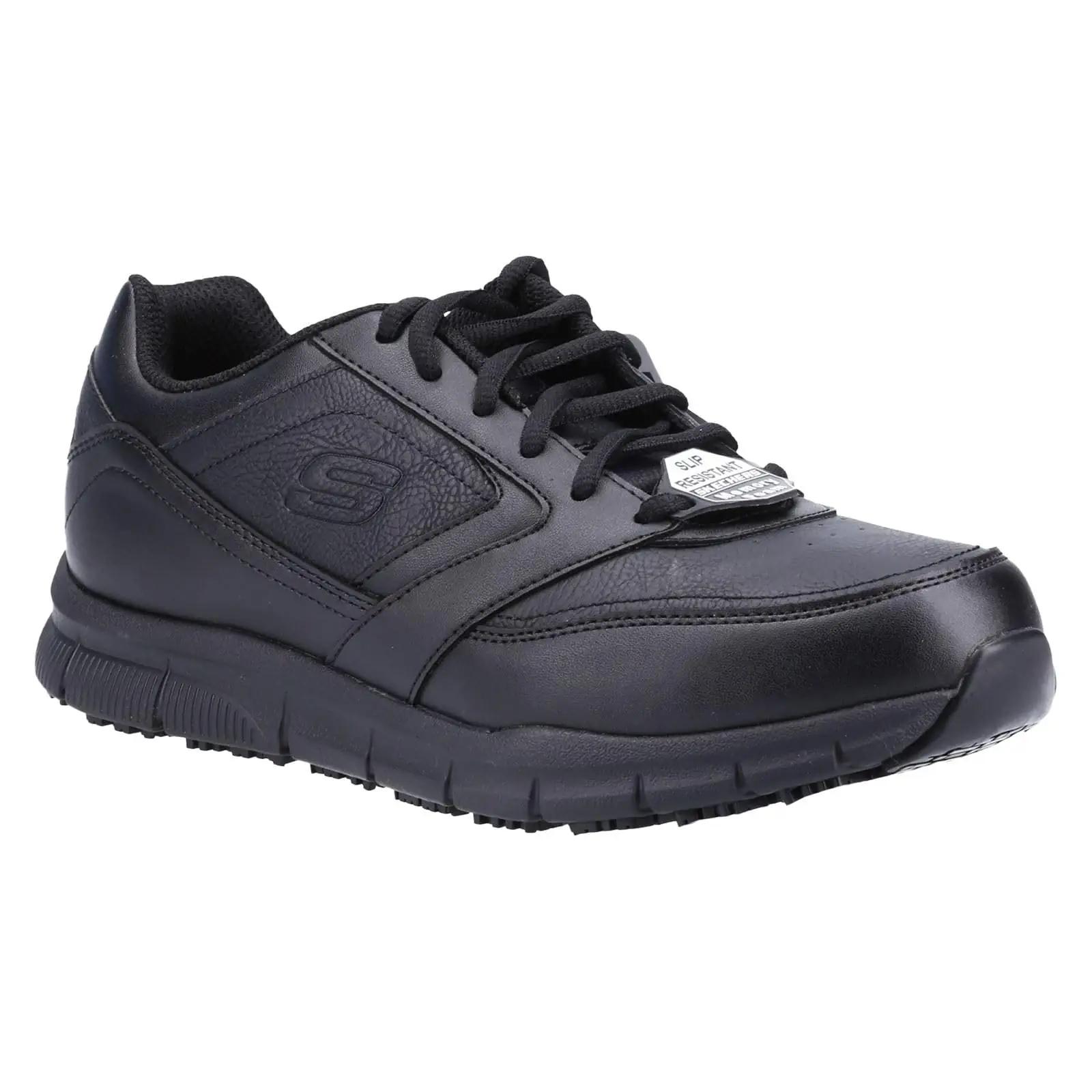 Skechers mustad töösaapad nylonist — vastupidav ja mugav – pilt 6