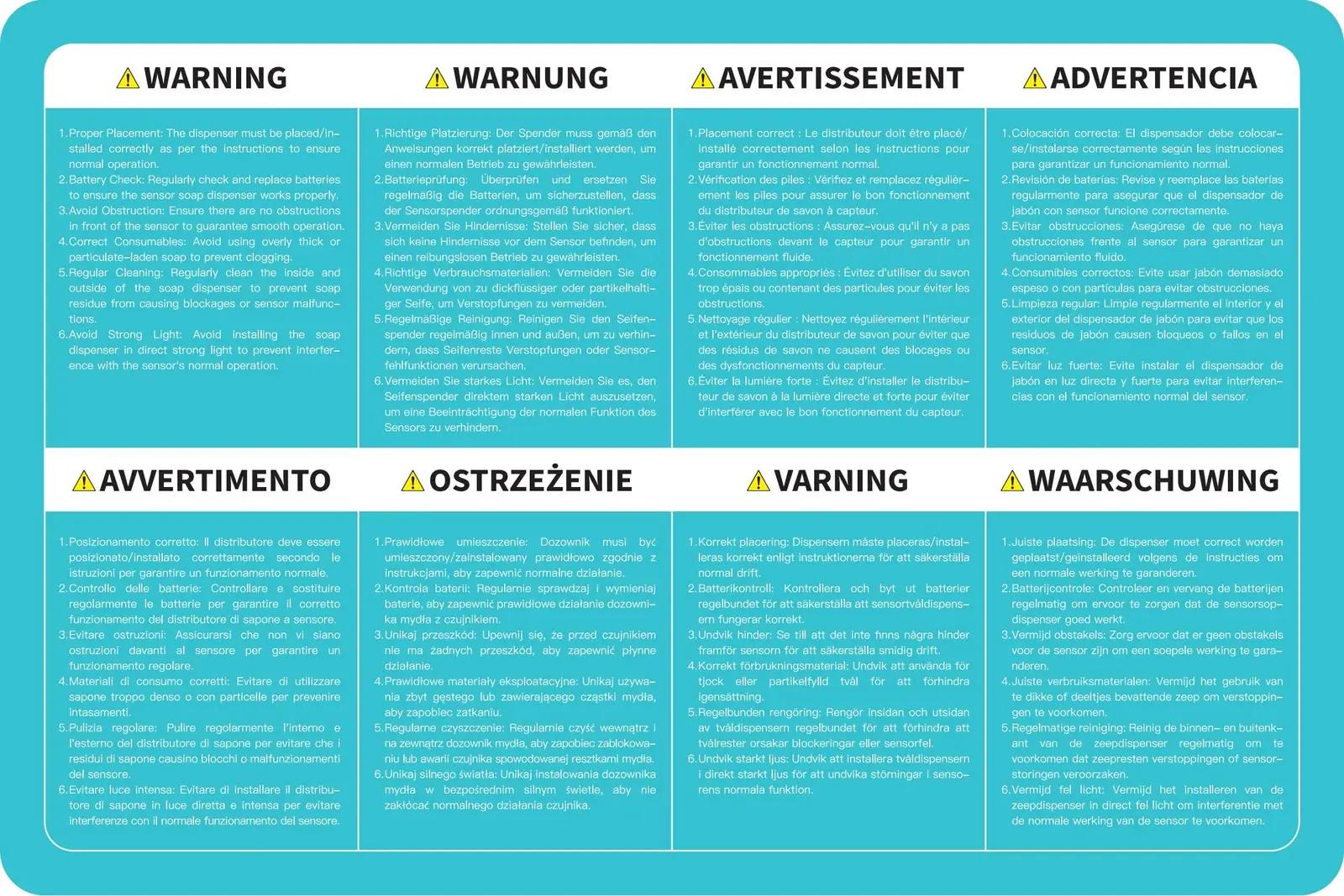 AIKE roostevaba seebidosaator 1000 ml — seinamontaaž ja hügieen – pilt 9