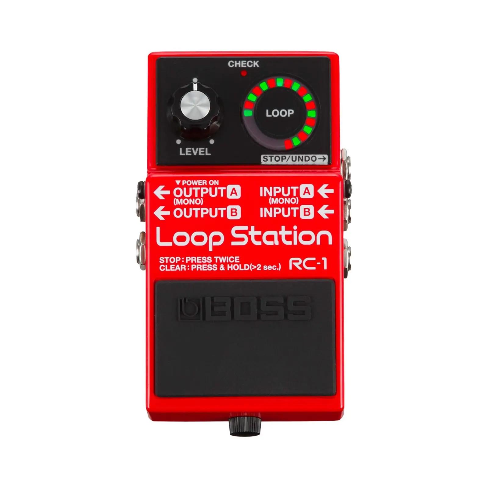 BOSS loop-pedaal RC-1 — lihtne salvestus ja ülekattega looper