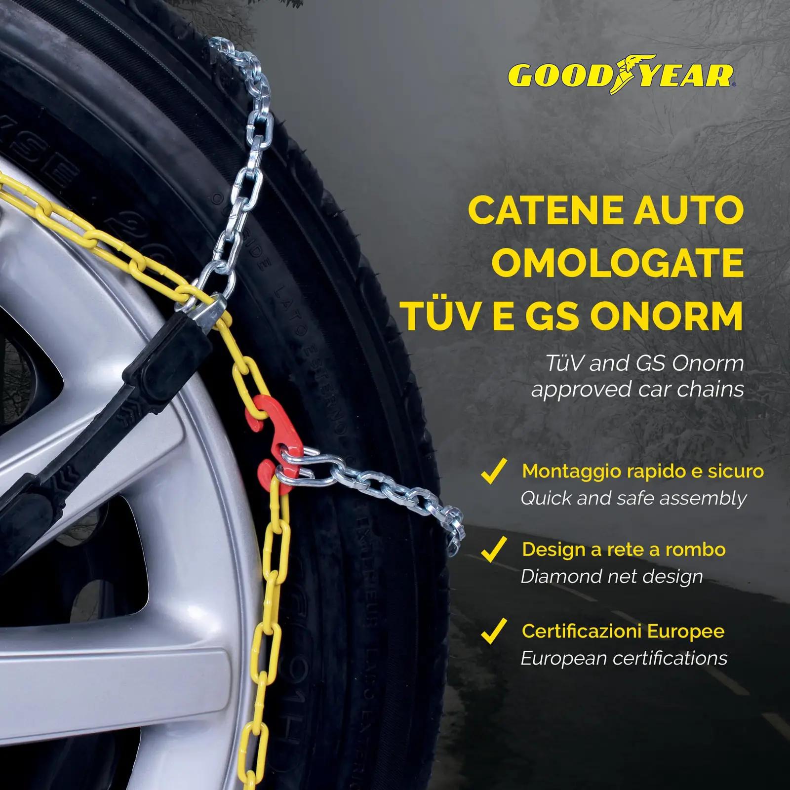 Goodyear talvine ATV-lumevõrk – vastupidav ABS ja suurus 130 – lisavaade