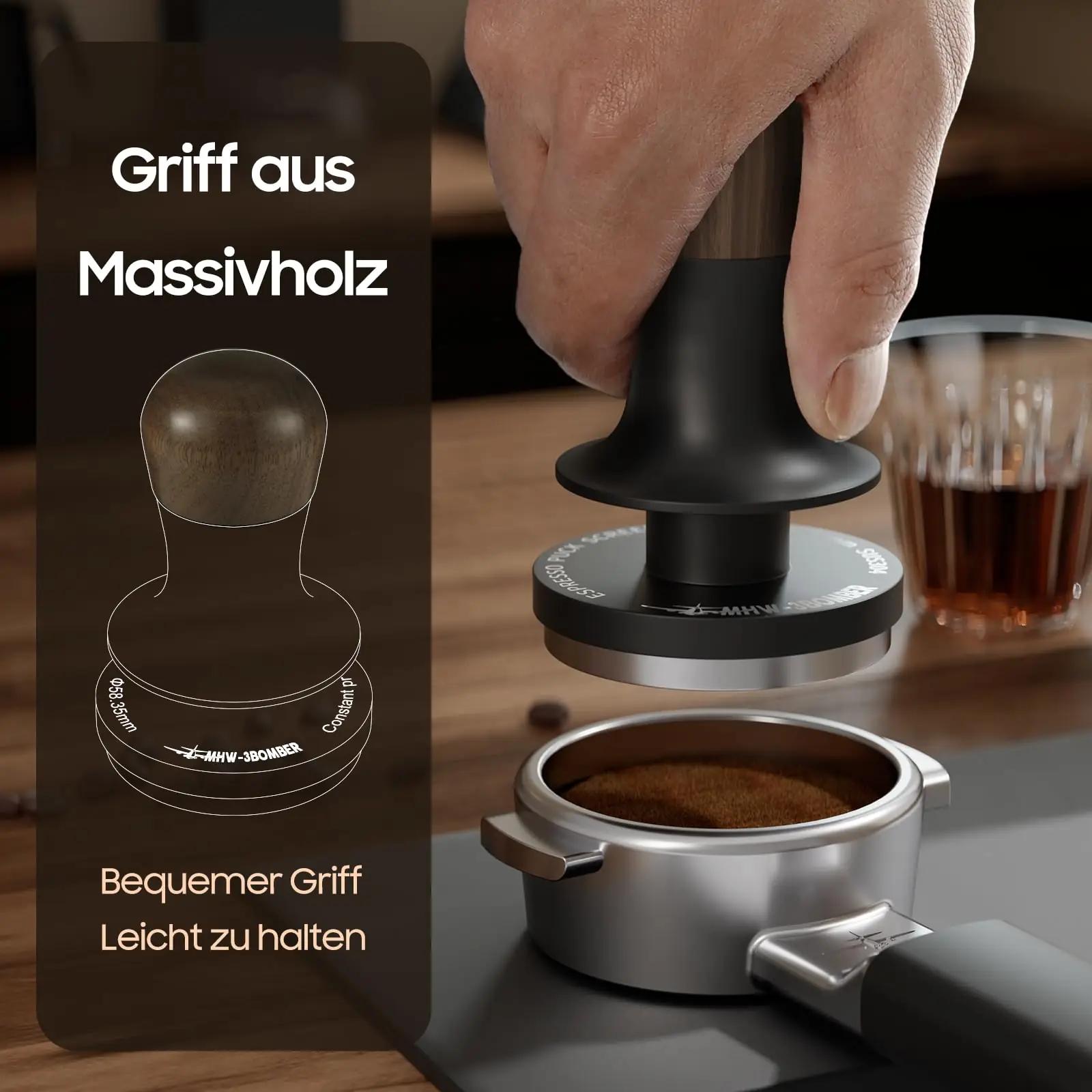 MHW-3BOMBER puidust espresso tamper — täpne surve 58,35 mm – pilt 6