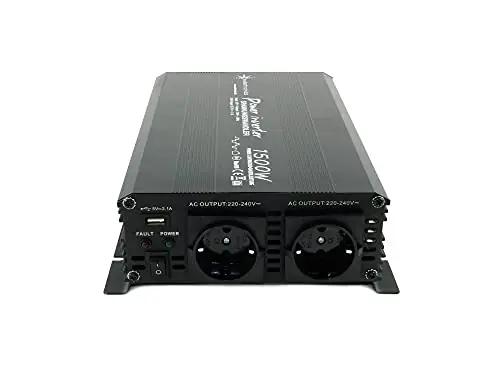 solartronics inverter 12V 1500W — kodune toiteallikas ja – detailne vaade