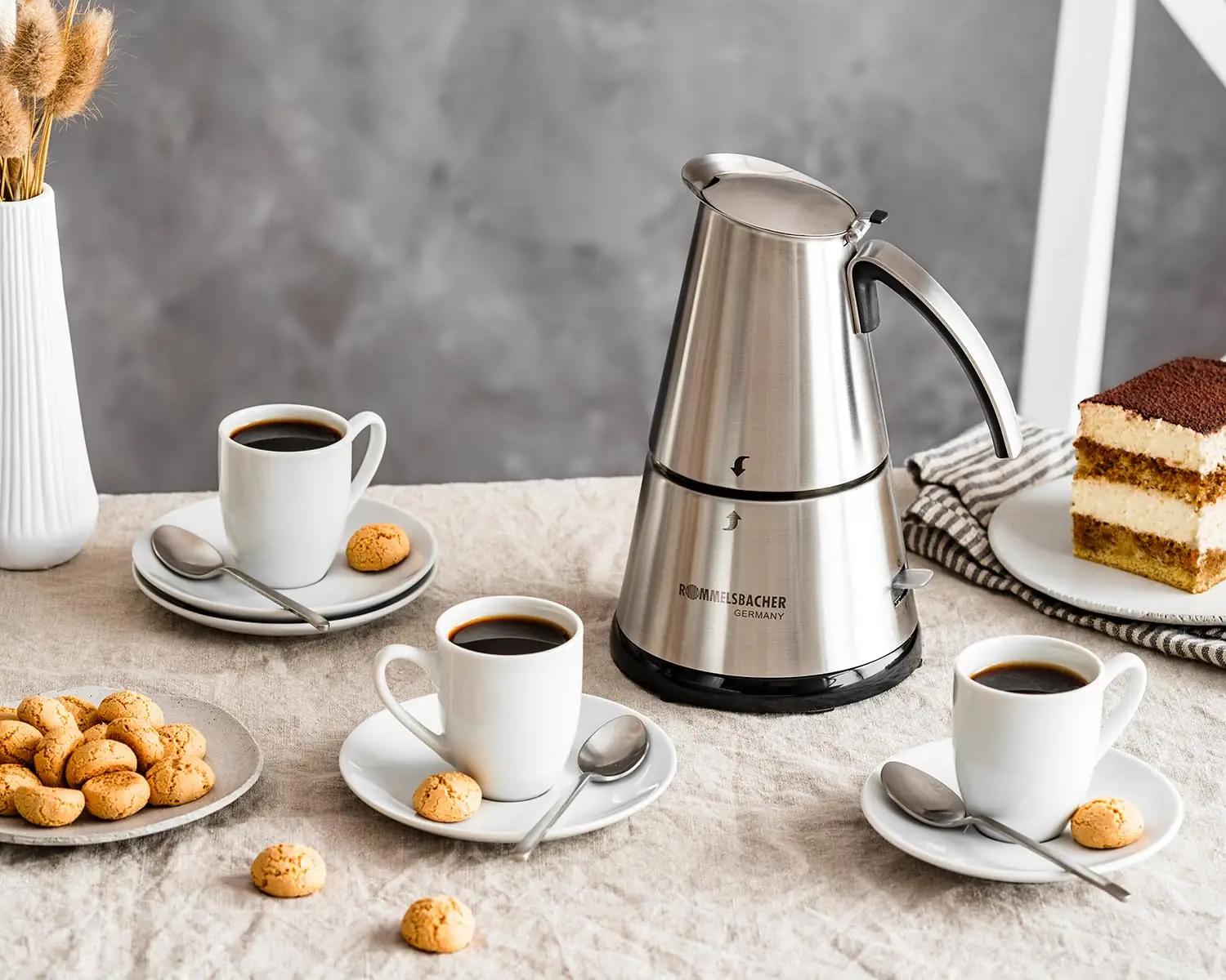 Rommelsbacher roostevaba espressokeetja – käepärane reisiks – kasutusnäide