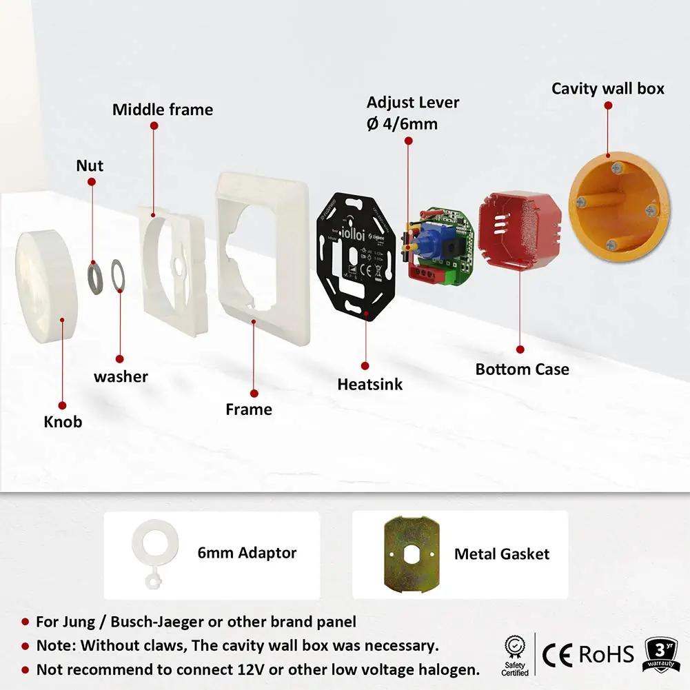 iolloi Zigbee dimmer 5–200W — täpne valguse juhtimine – pilt 6