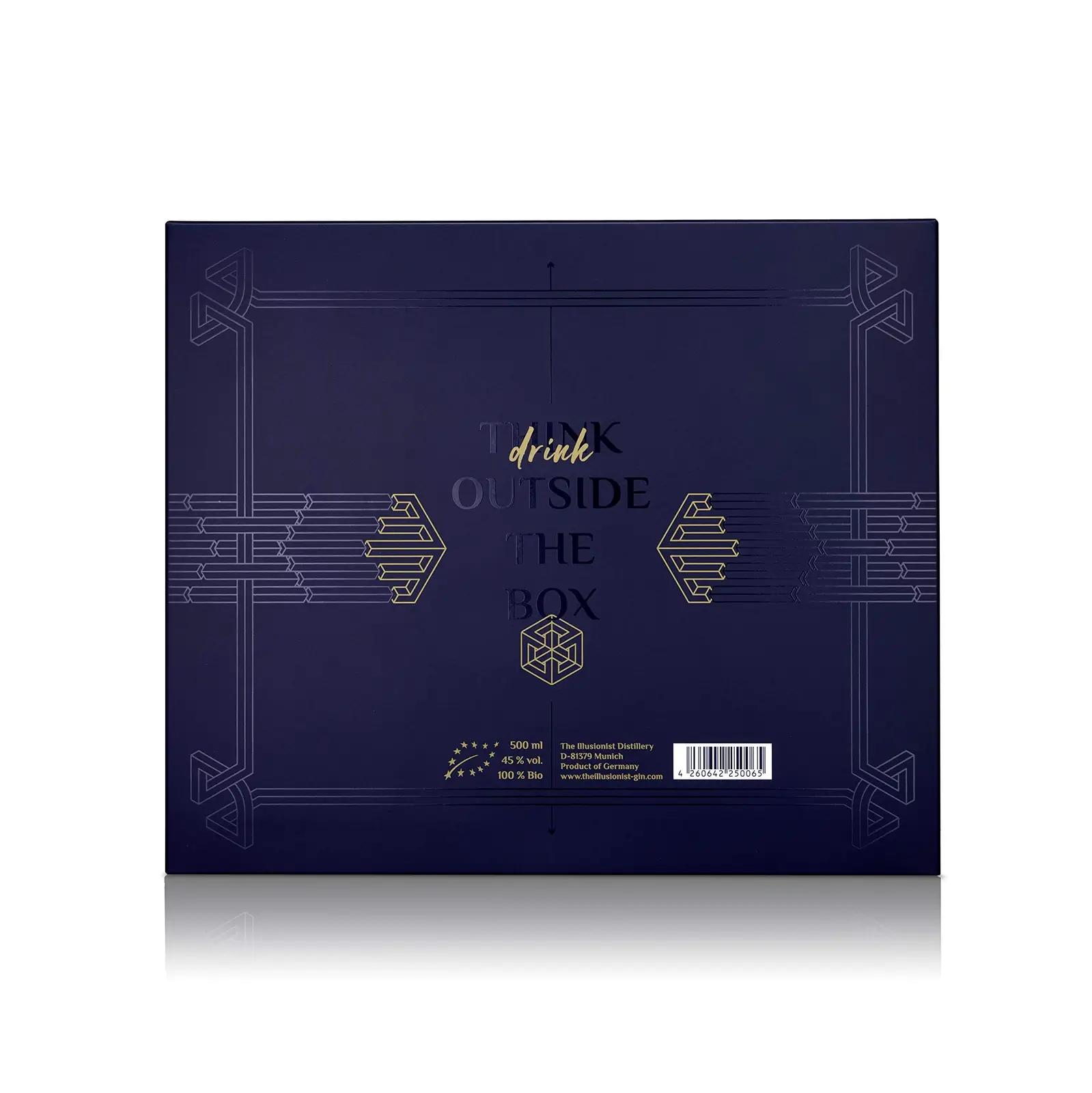 The Illusionist Distillery kuiv džinn – elegantne kinkebox 500 ml – kasutusnäide