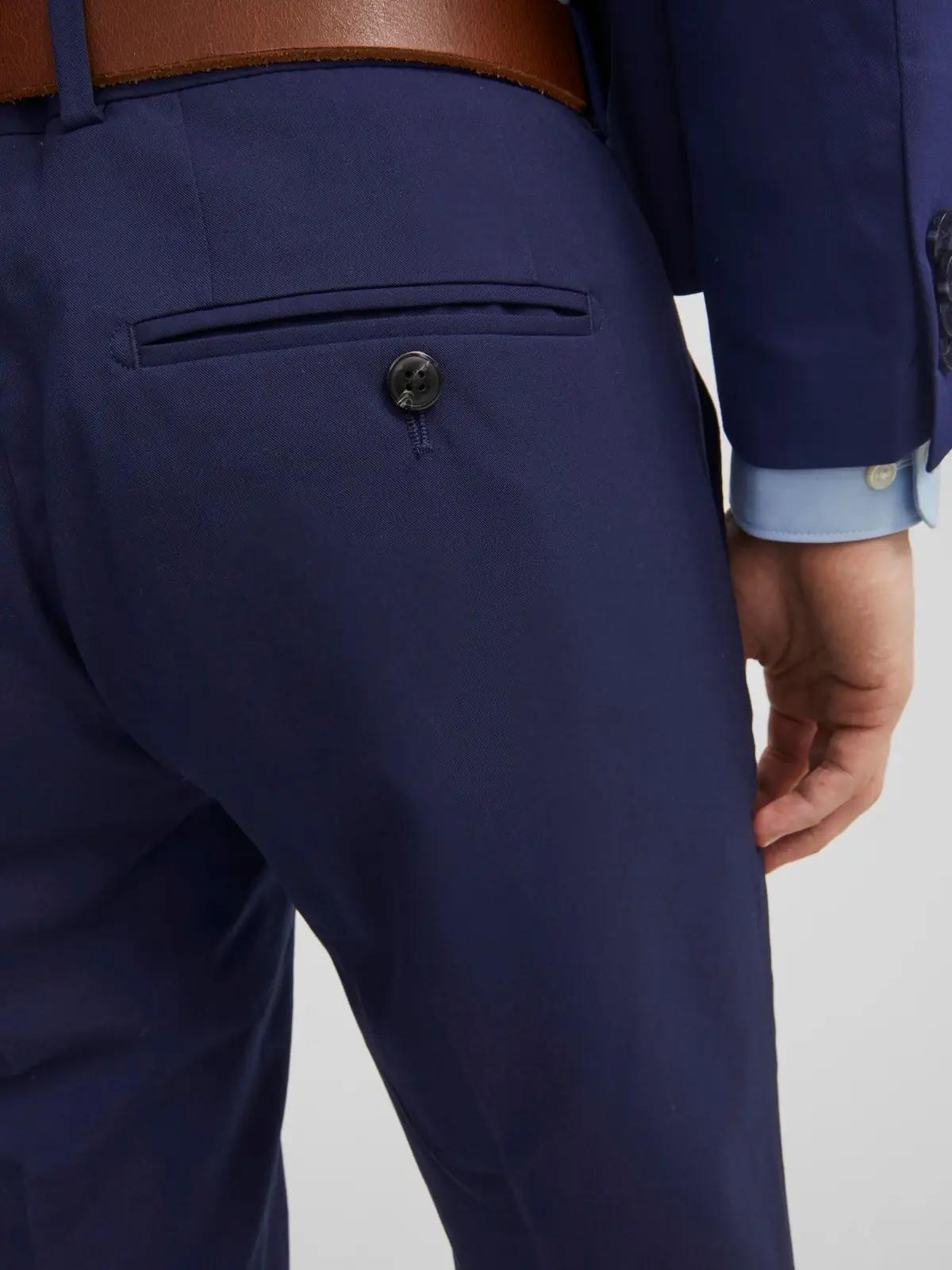JACK & JONES elegantne super slim sobiv ülikond – Medieval Blue – pilt 8
