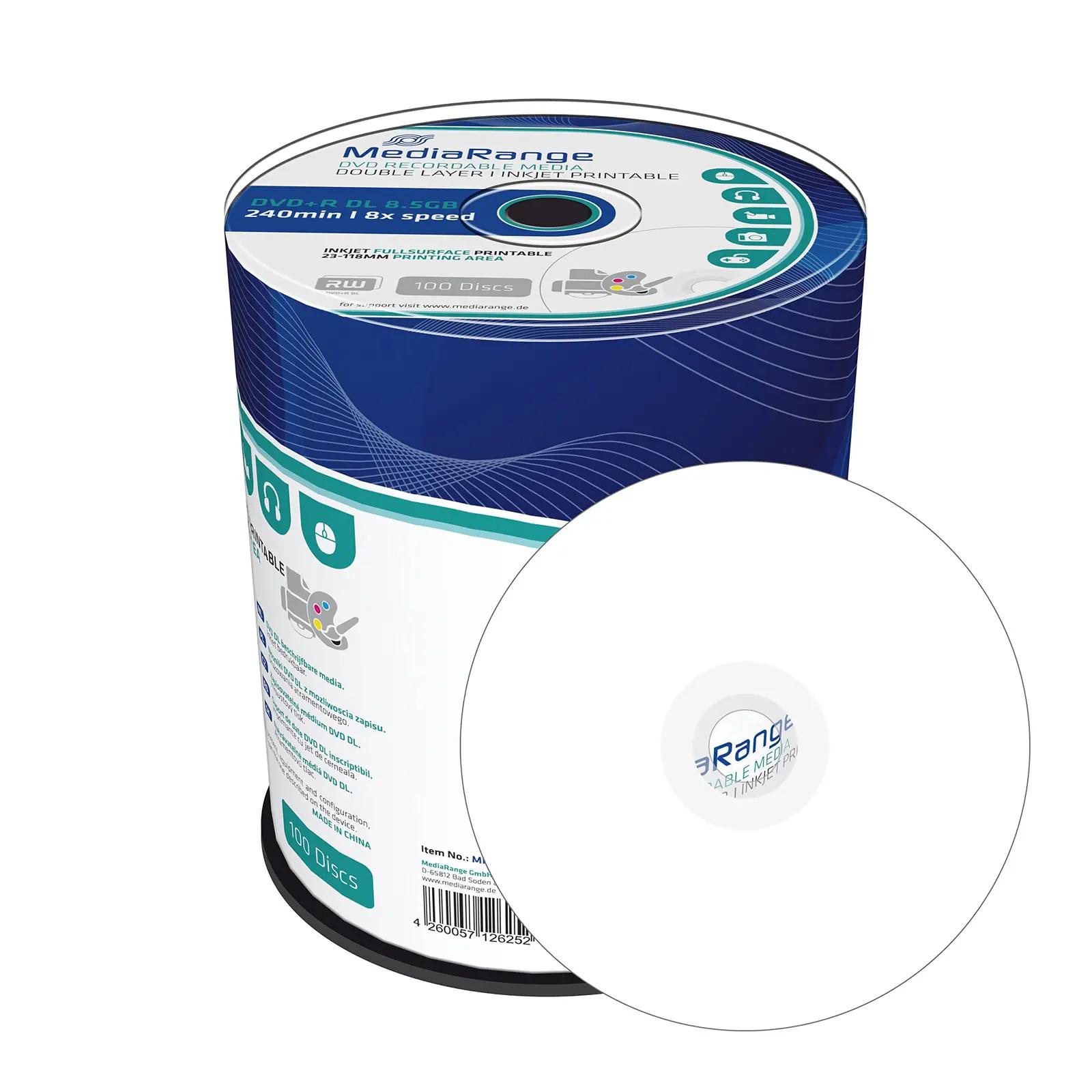 MediaRange kvaliteetsed DVD+R Double Layer 100tk