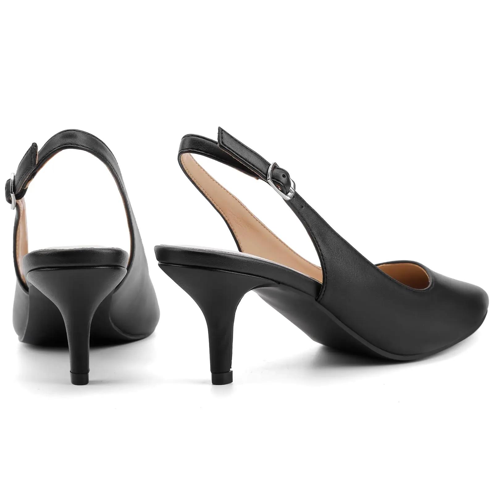 Greatonu elegantne PU-pumps stiliseeritud kitsakandaga kingitus – kasutusnäide