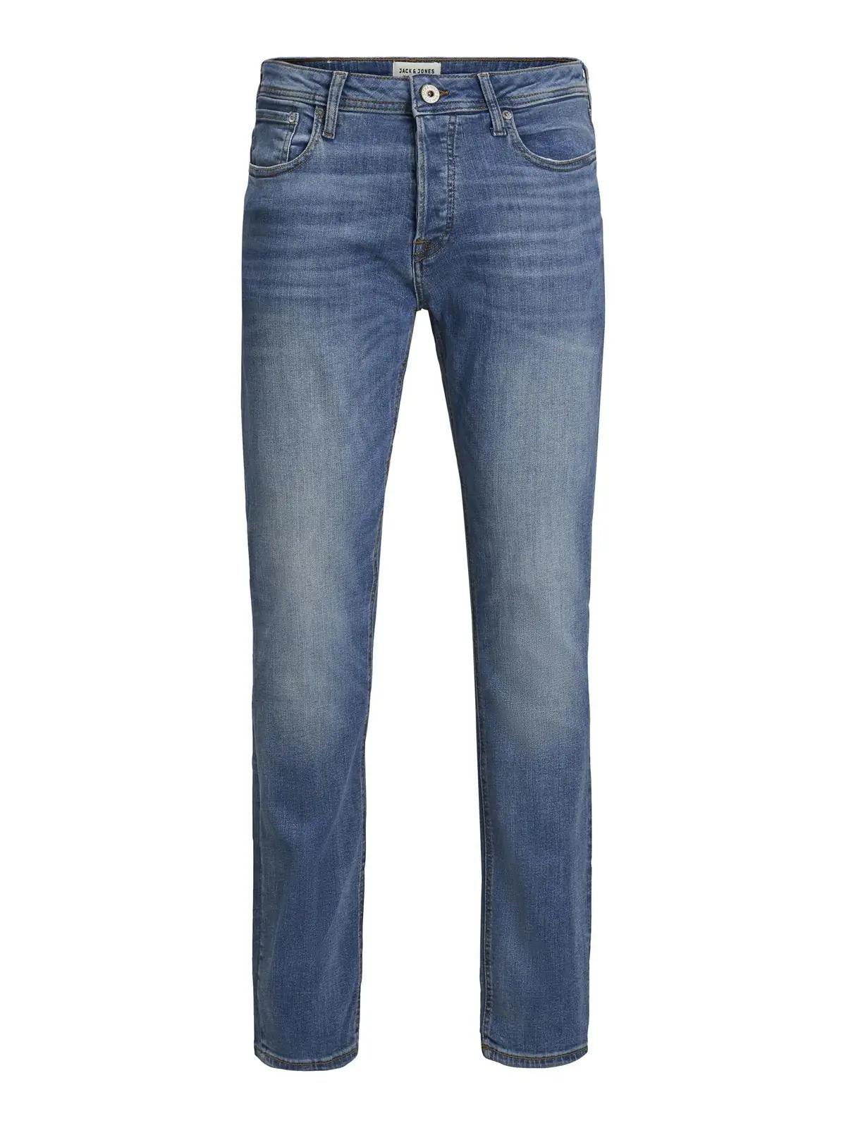 JACK & JONES sinine denim püksid — Slim Fit mugavus – detailne vaade