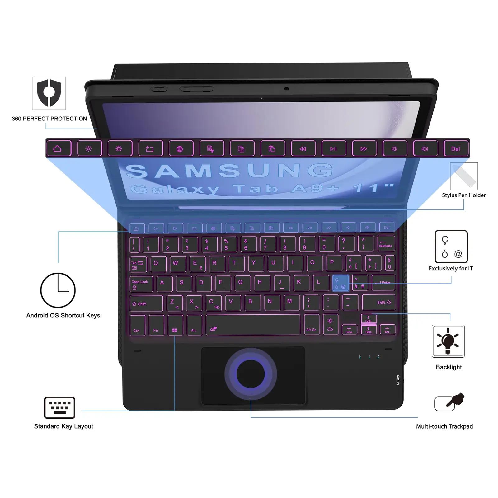 VANKEYPAD kaitsekate ja eemaldatav Bluetooth-tastatuur Galaxy – pilt 9