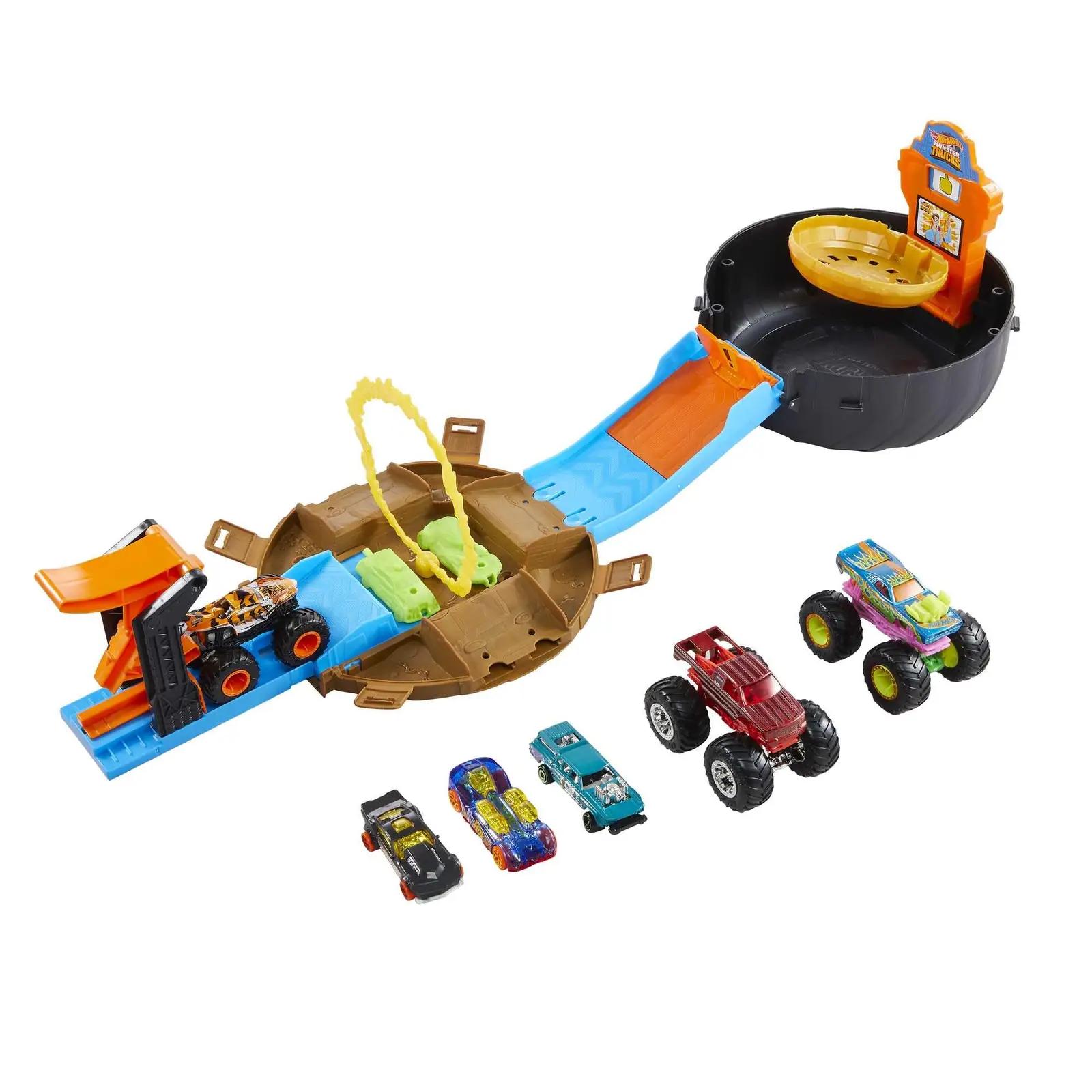 Hot Wheels lõbus plastikust stunt-rehv mängukomplekt lastele
