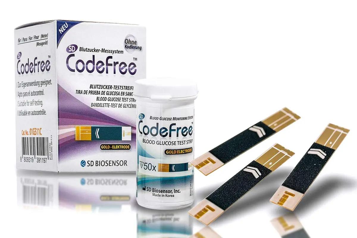 CodeFree diabeedikatsetuse testiribad 200 tk — majanduspakend – kasutusnäide
