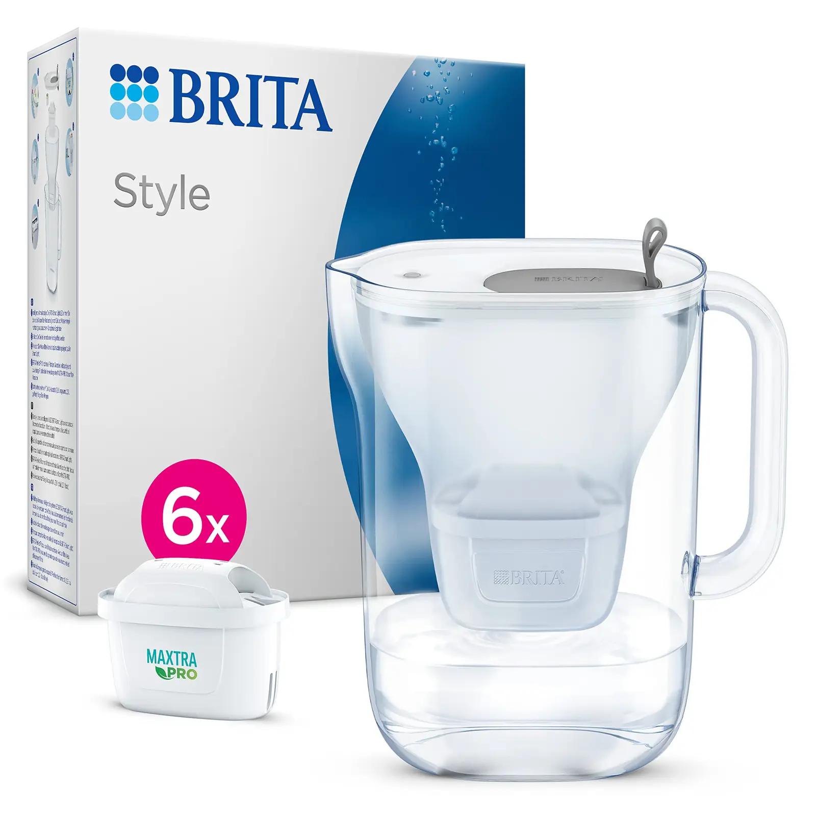 BRITA stiilne filtreerimiskann 2,4 l – helehall komplekt
