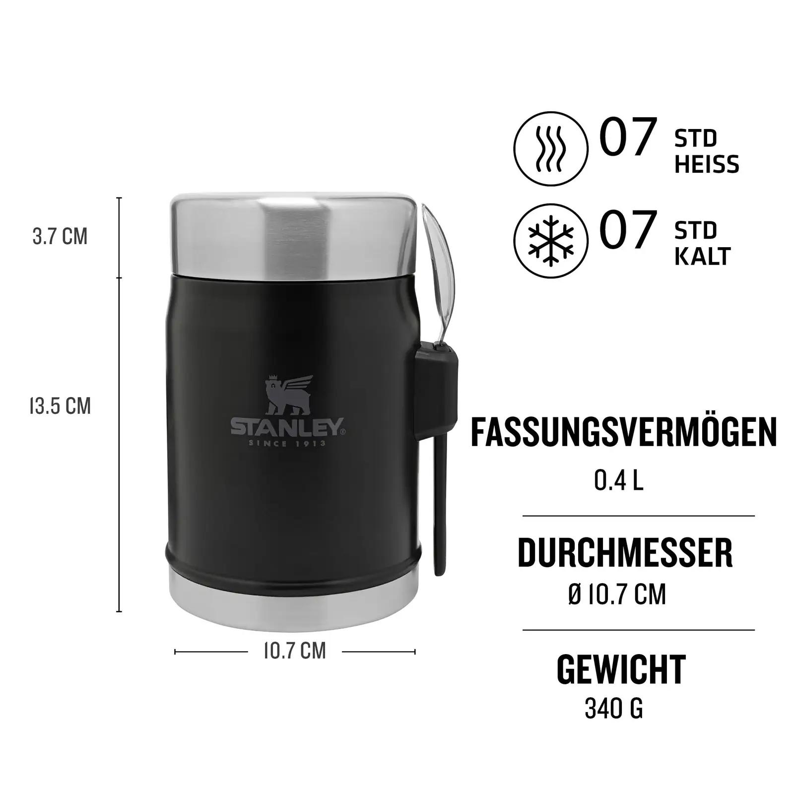 STANLEY roostevaba termos-purk toidule 400 ml – detailne vaade
