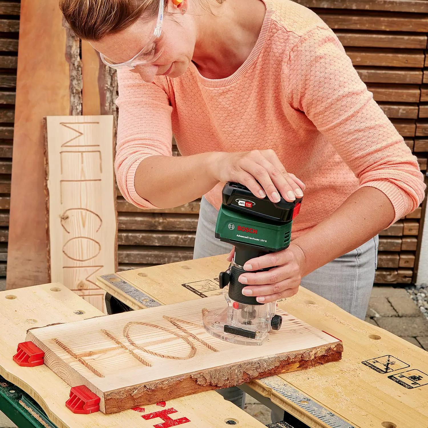 Bosch AdvancedTrimRouter 18V – tugev metallist servafrees – pilt 6