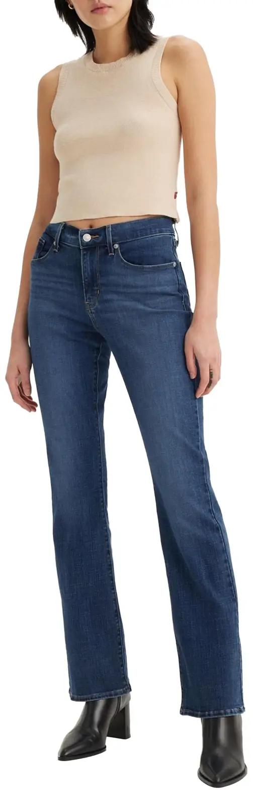 Levi’s mugavad bootcut teksad naistele — pehme puuvill
