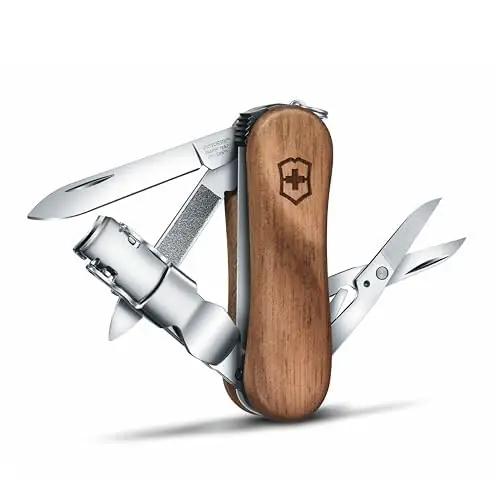 Victorinox puidust maniküüritööriist – vastupidav ripats charm – detailne vaade