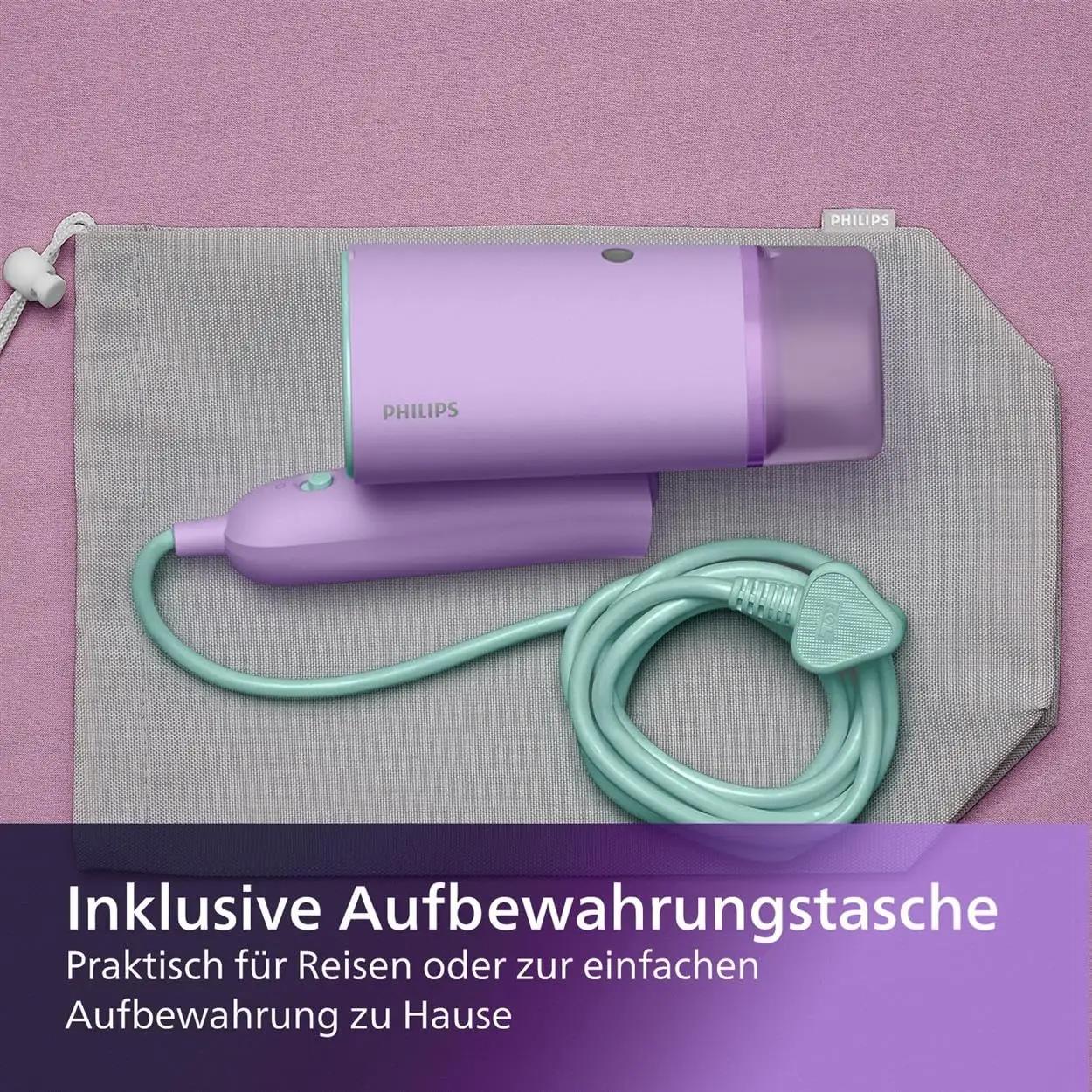 Philips käsitsi aurutyine – kerge ja reisiks sobiv 1000 W – kasutusnäide