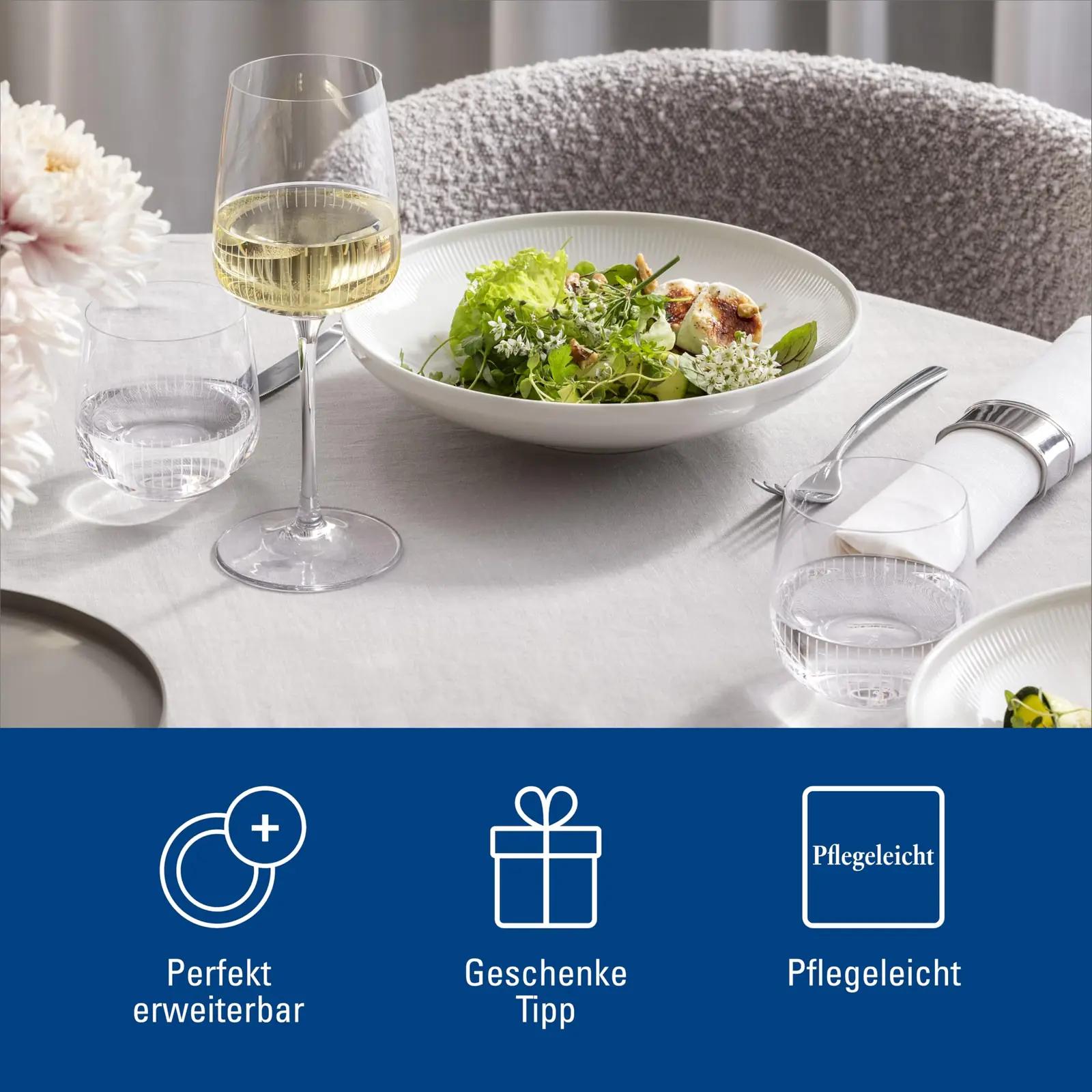 Villeroy & Boch klaasikomplekt Afina — stiilne veiniklaaside – lisavaade