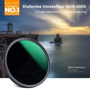 K&F CONCEPT FT011269 filter – detailne lähivaade