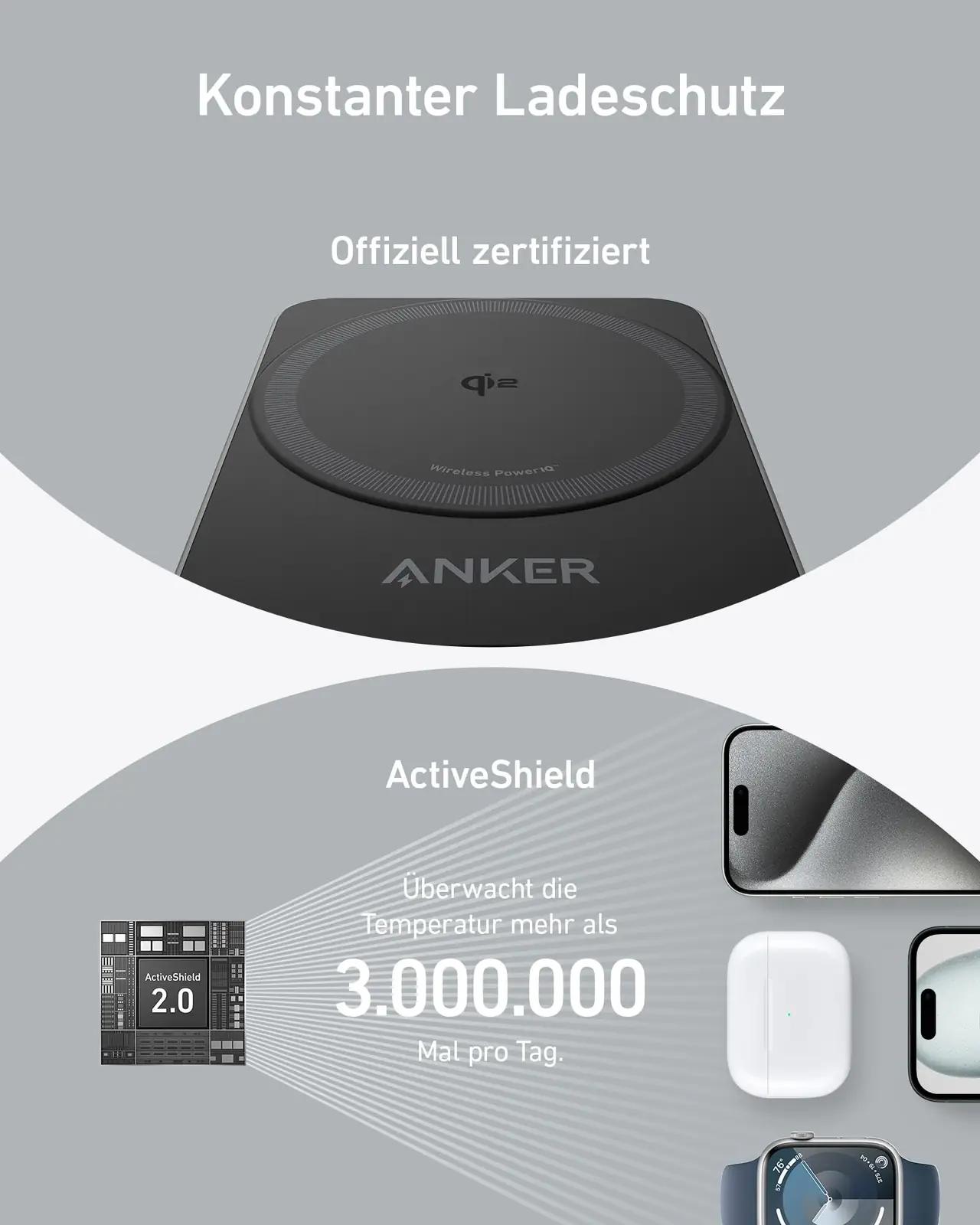 Anker 3-in-1 juhtmevaba laadija — kompaktne ja vastupidav – pilt 7