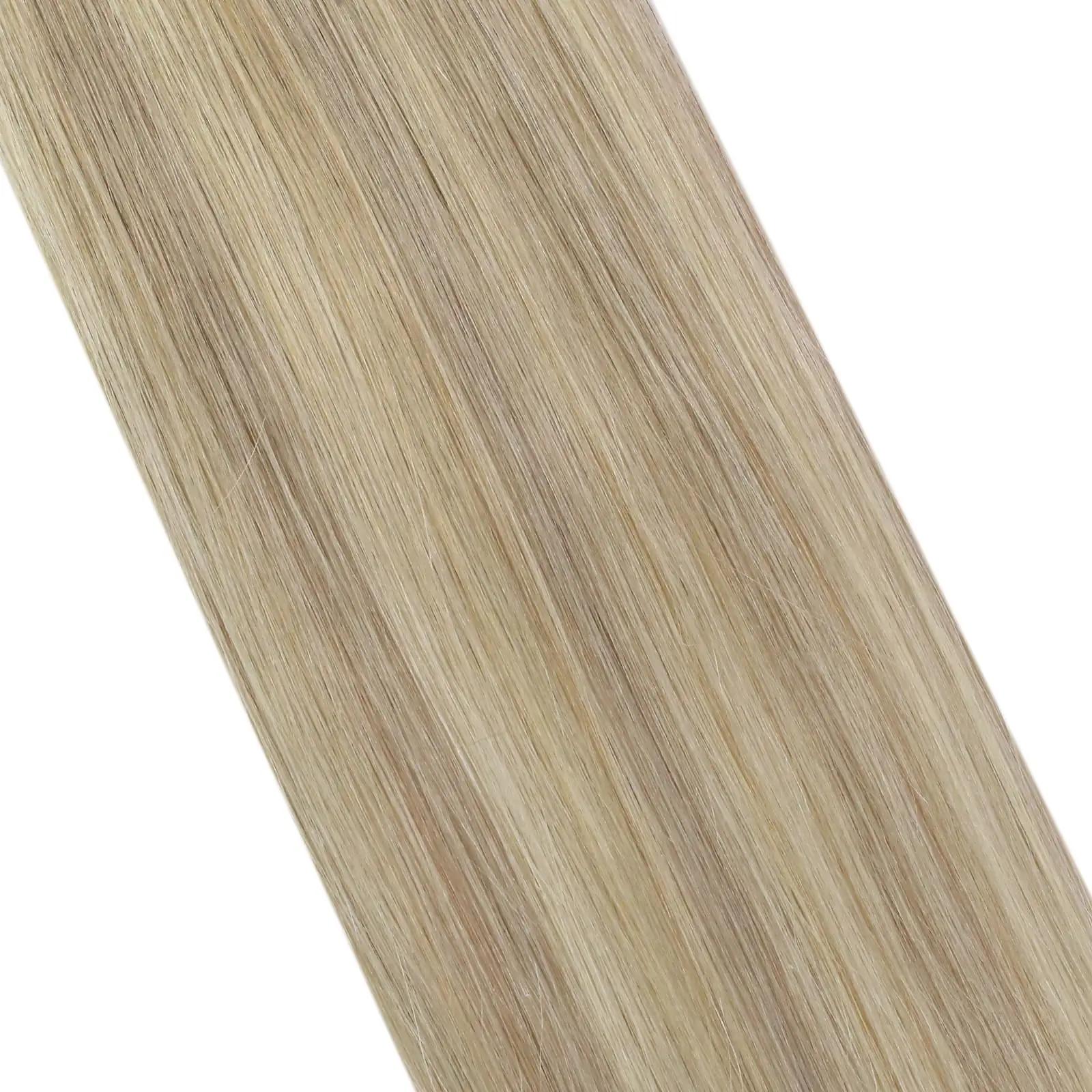 Moresoo naturaalne blond pikk tape-pistik 55 cm – tihe ja pehme – pilt 9
