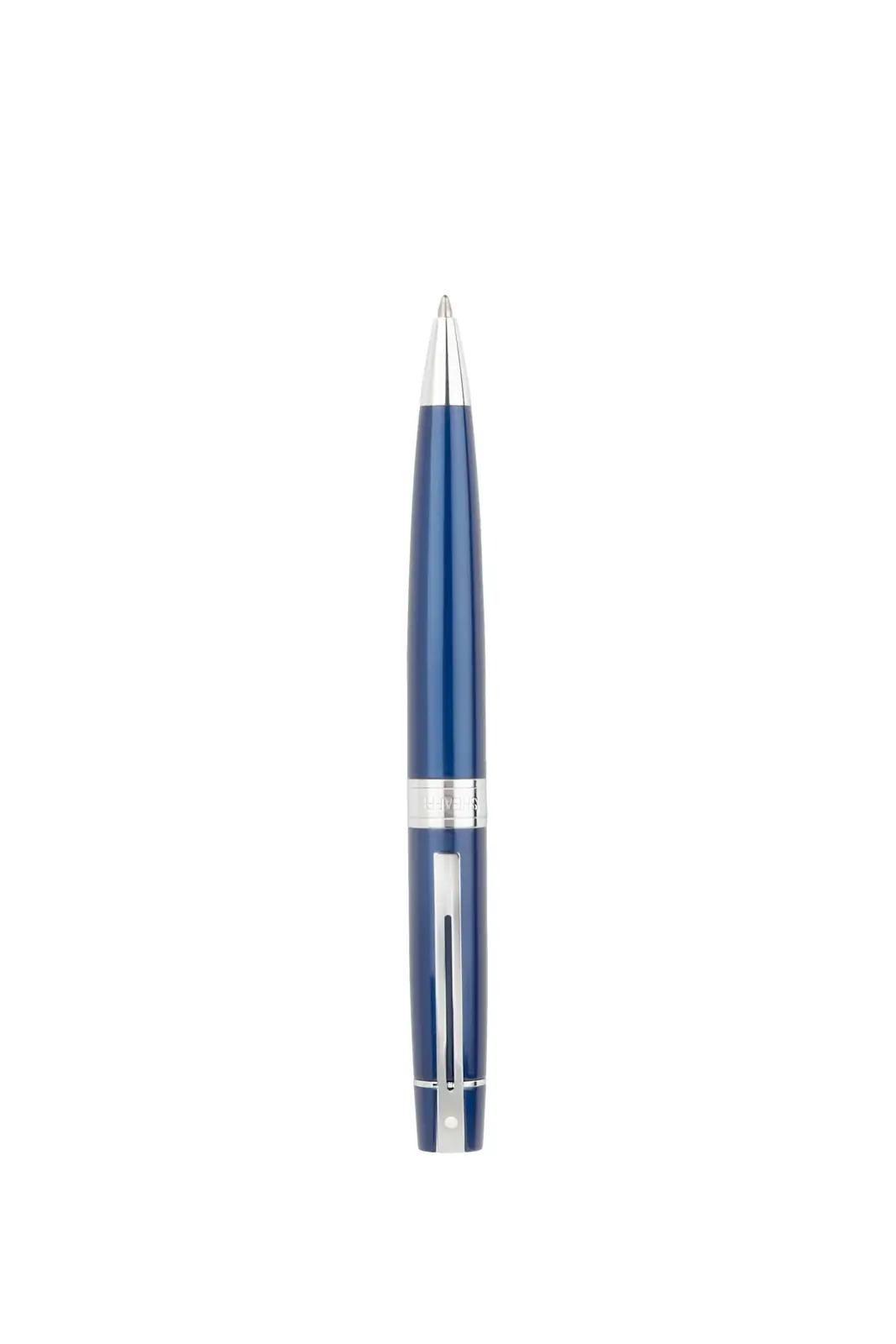 Sheaffer elegantne metallist pastakas – läikiv sinine läige – lisavaade