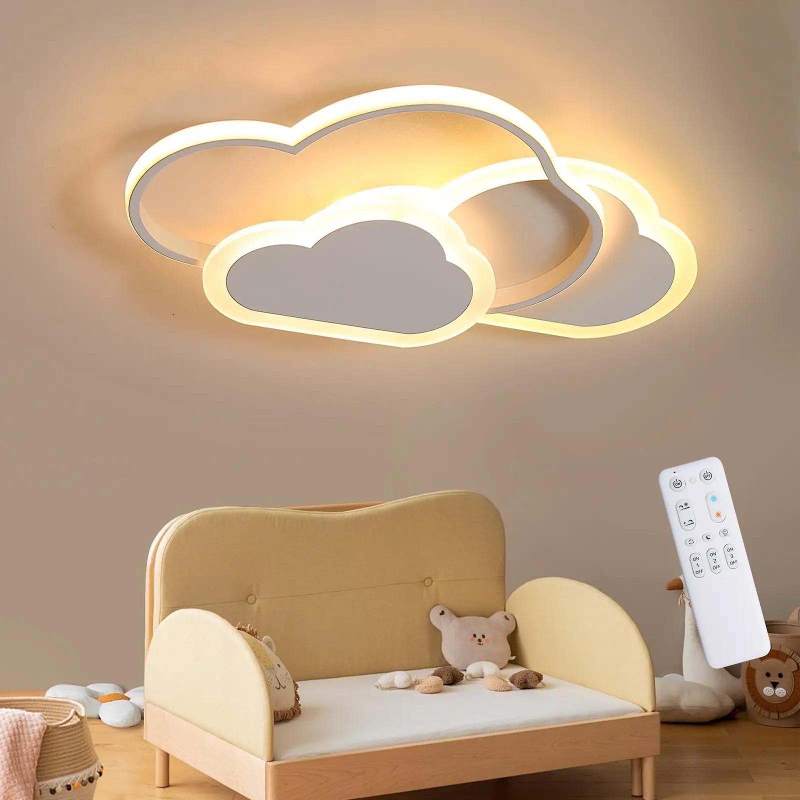 ZEKEI modernne pilvelamp lastele — 42 cm raudrõõm