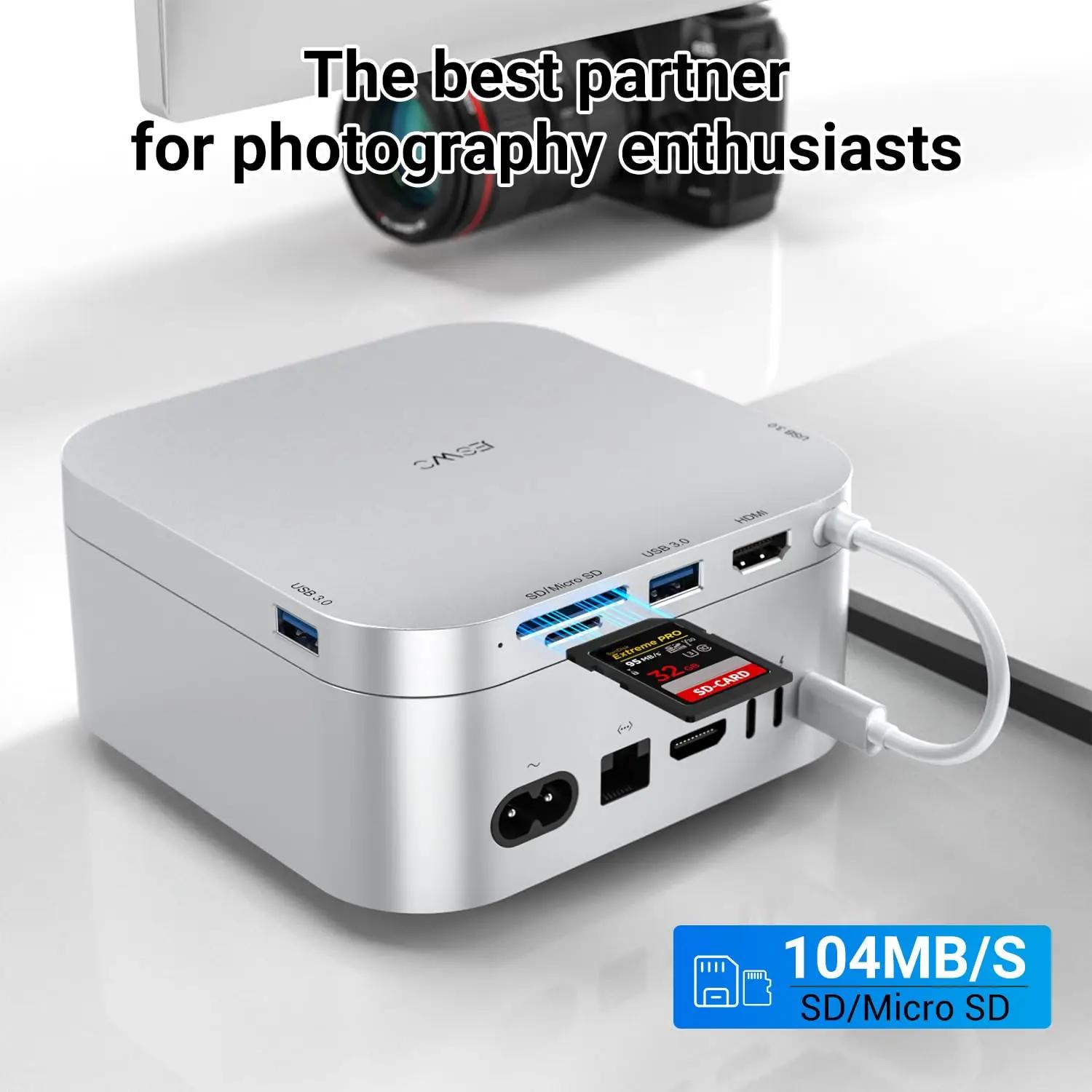JESWO USB-C dockingstation Mac Mini jaoks – pilt 6