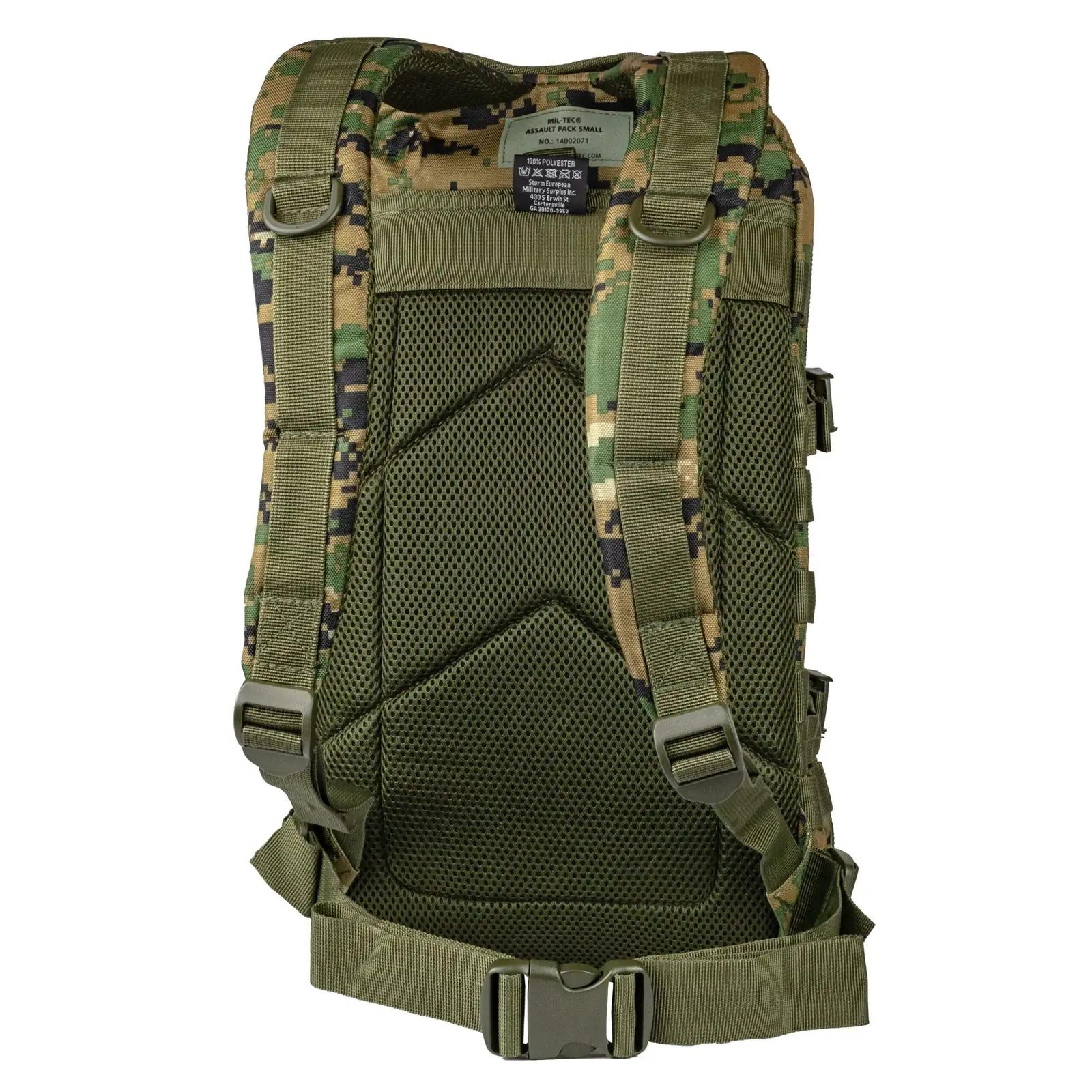 Mil-Tec vastupidav polüester seljakott – väike Assault Pack – kasutusnäide