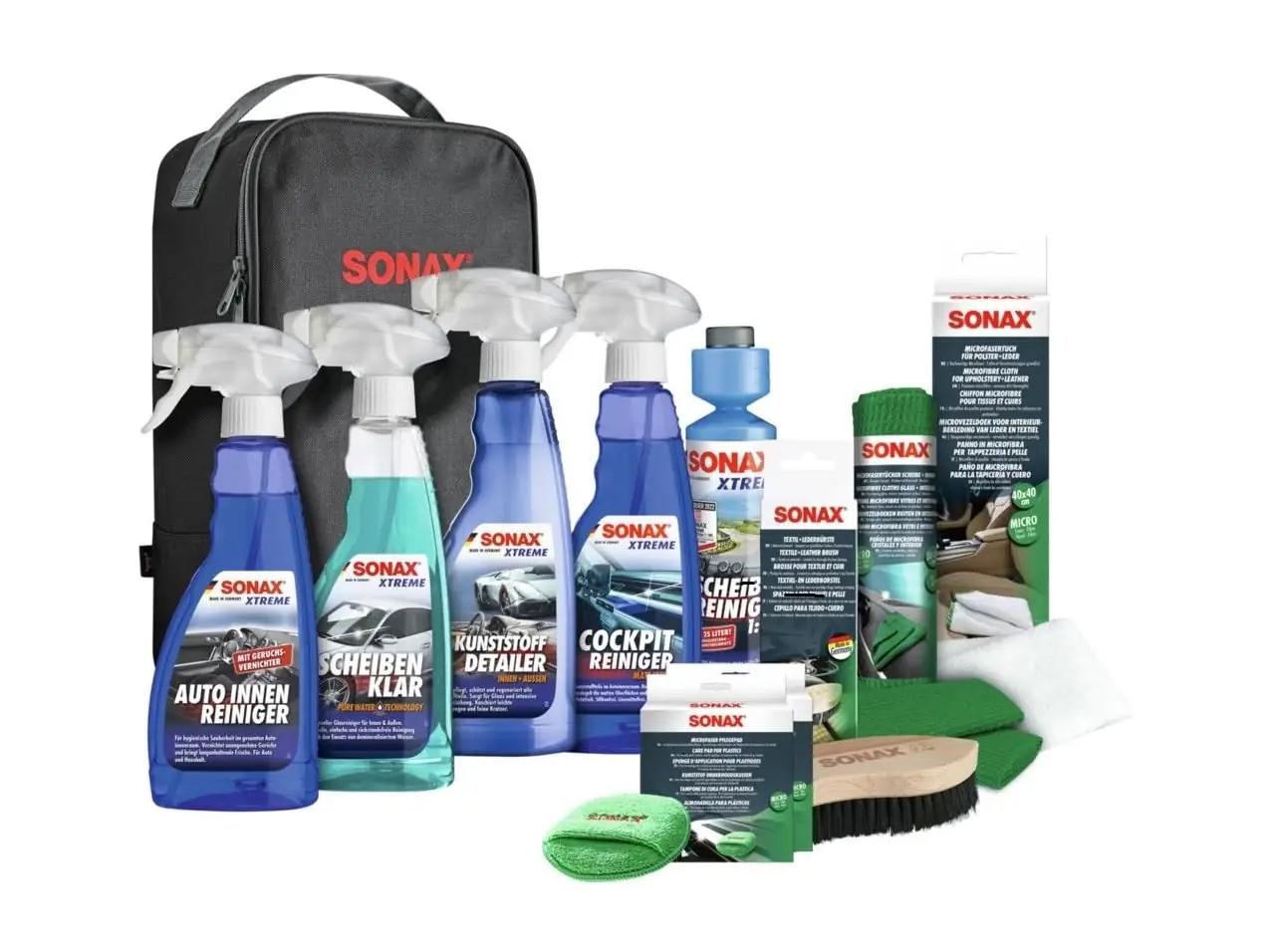 SONAX autohoolduskomplekt – tekstiilne 11-osaline kingiidee