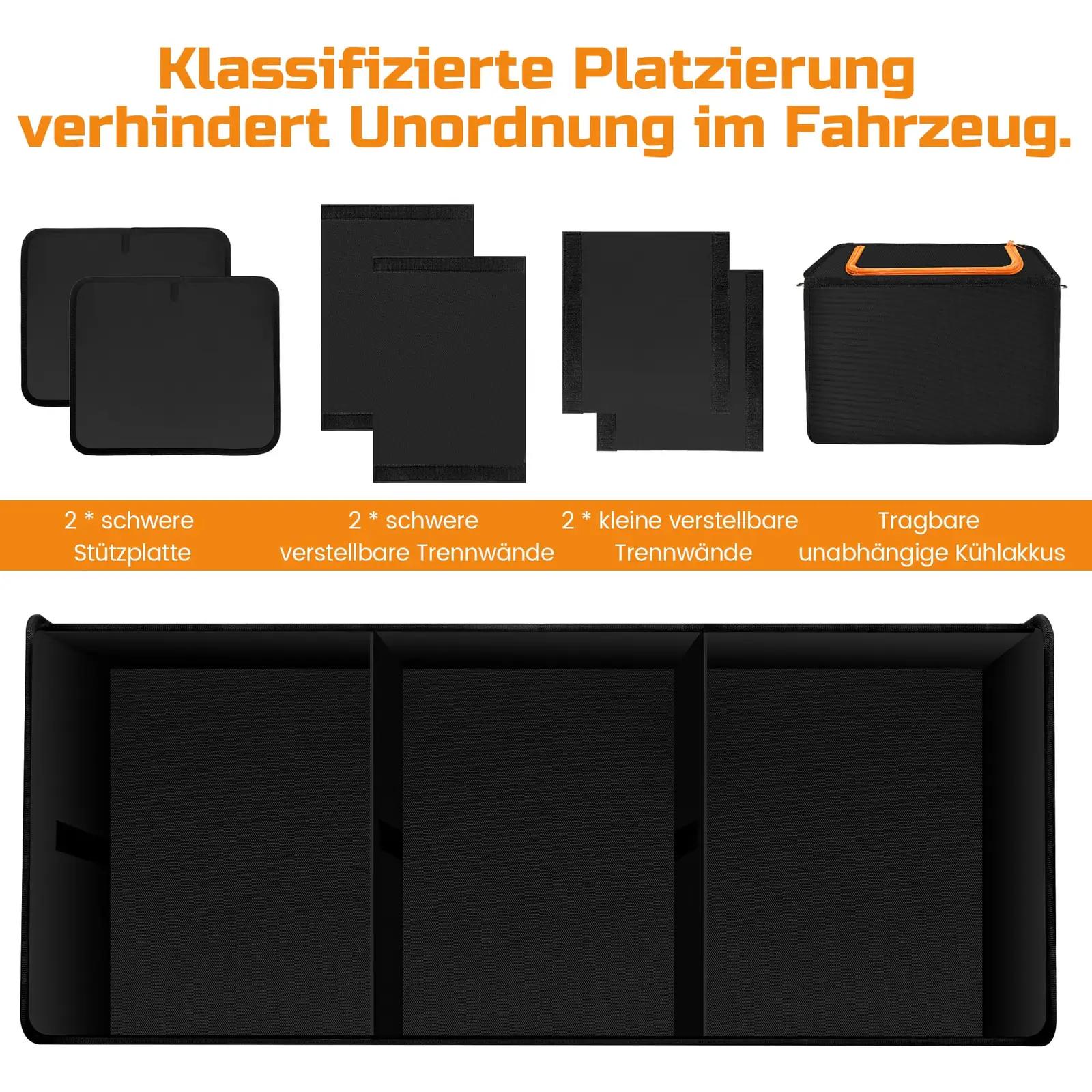 Einesin suur ja vastupidav pagasiruumi organizer + jahutuskott – lisavaade