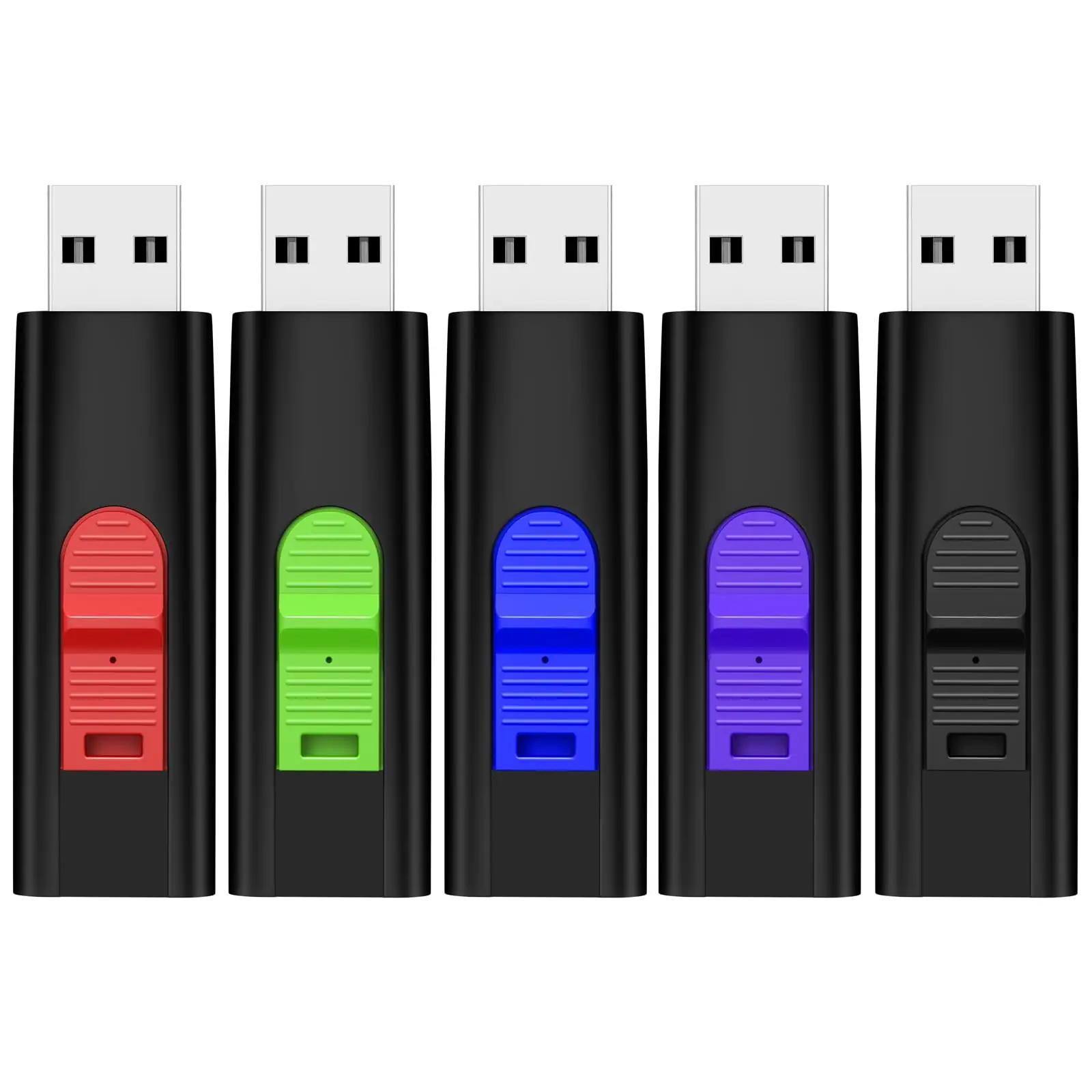 TEWENE värvikas 5-osaline 32 GB USB-mälupulk komplekt kingituseks