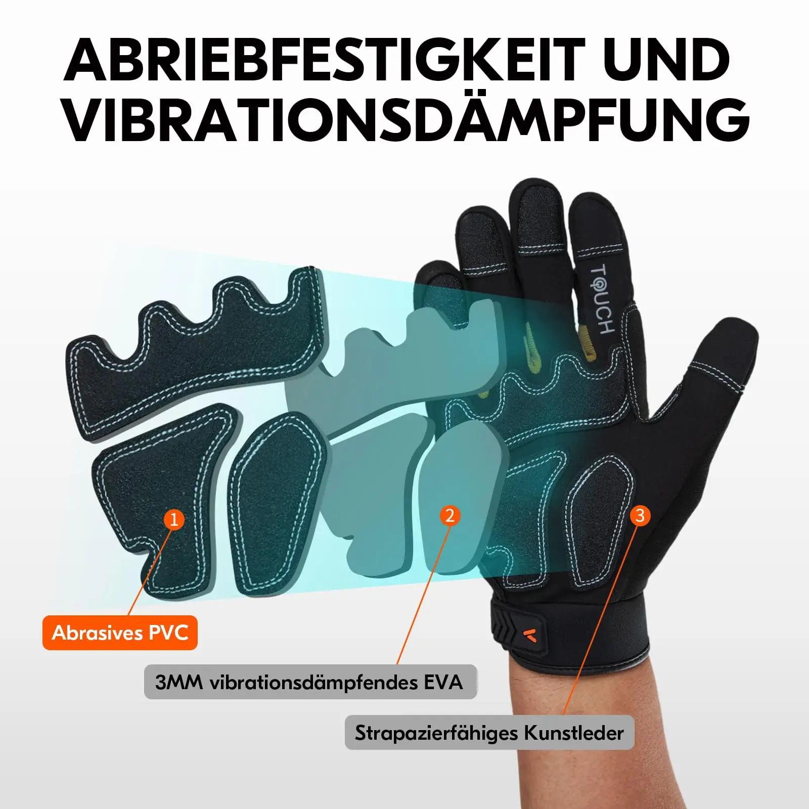 Vgo… vastupidavad töökindad kunstnahast kolme paari komplekt – lisavaade