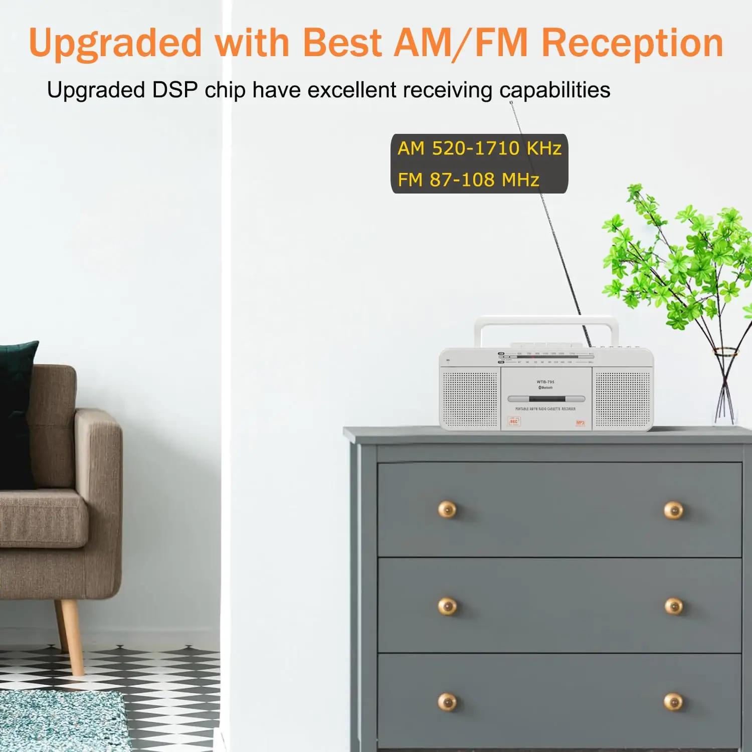 WISCENT vintage kassettboombox – nostalgia USB-iga ja Bluetooth – pilt 6