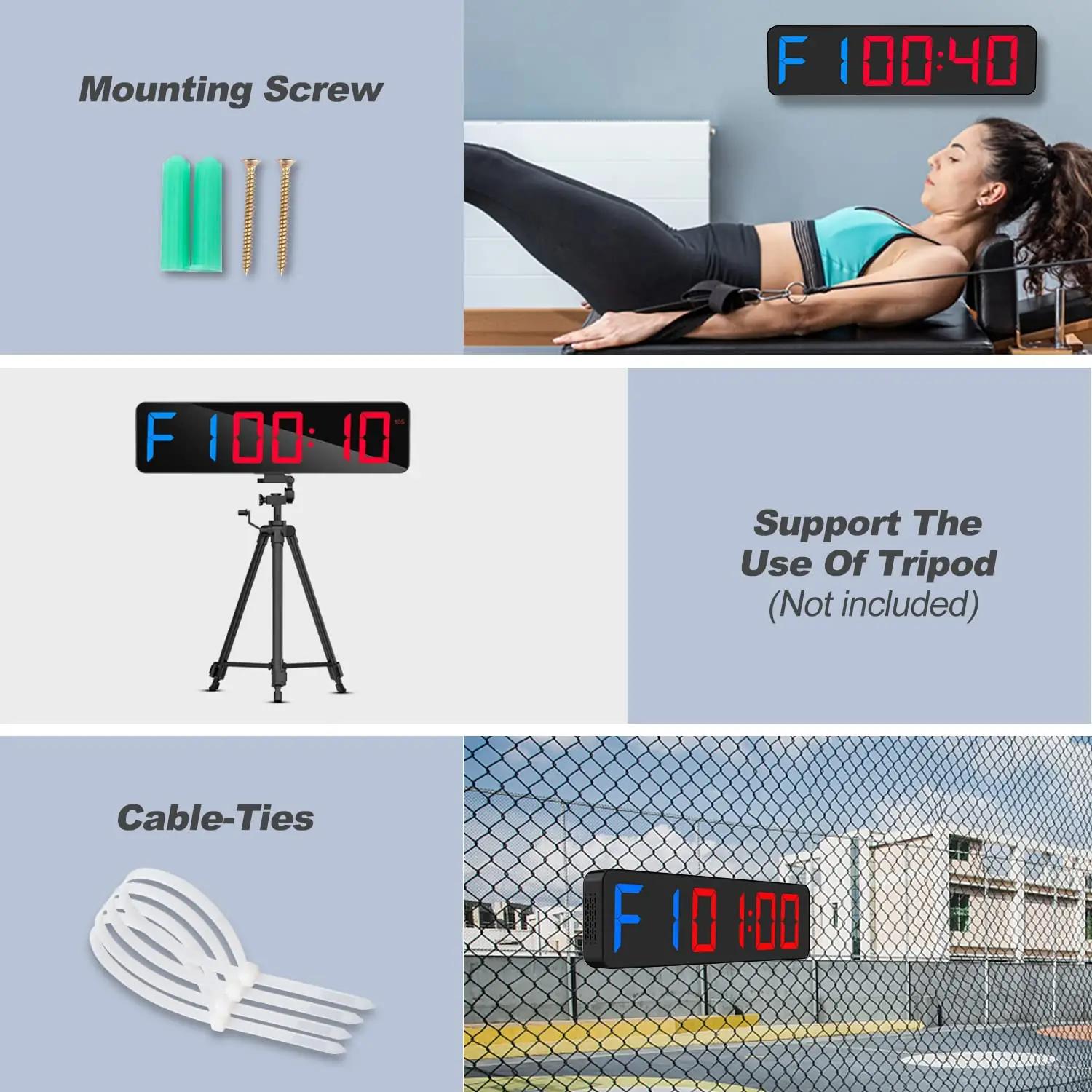 ANJANK sinine LED-fitnesskell 38 cm – intervallide juhtimine – pilt 6