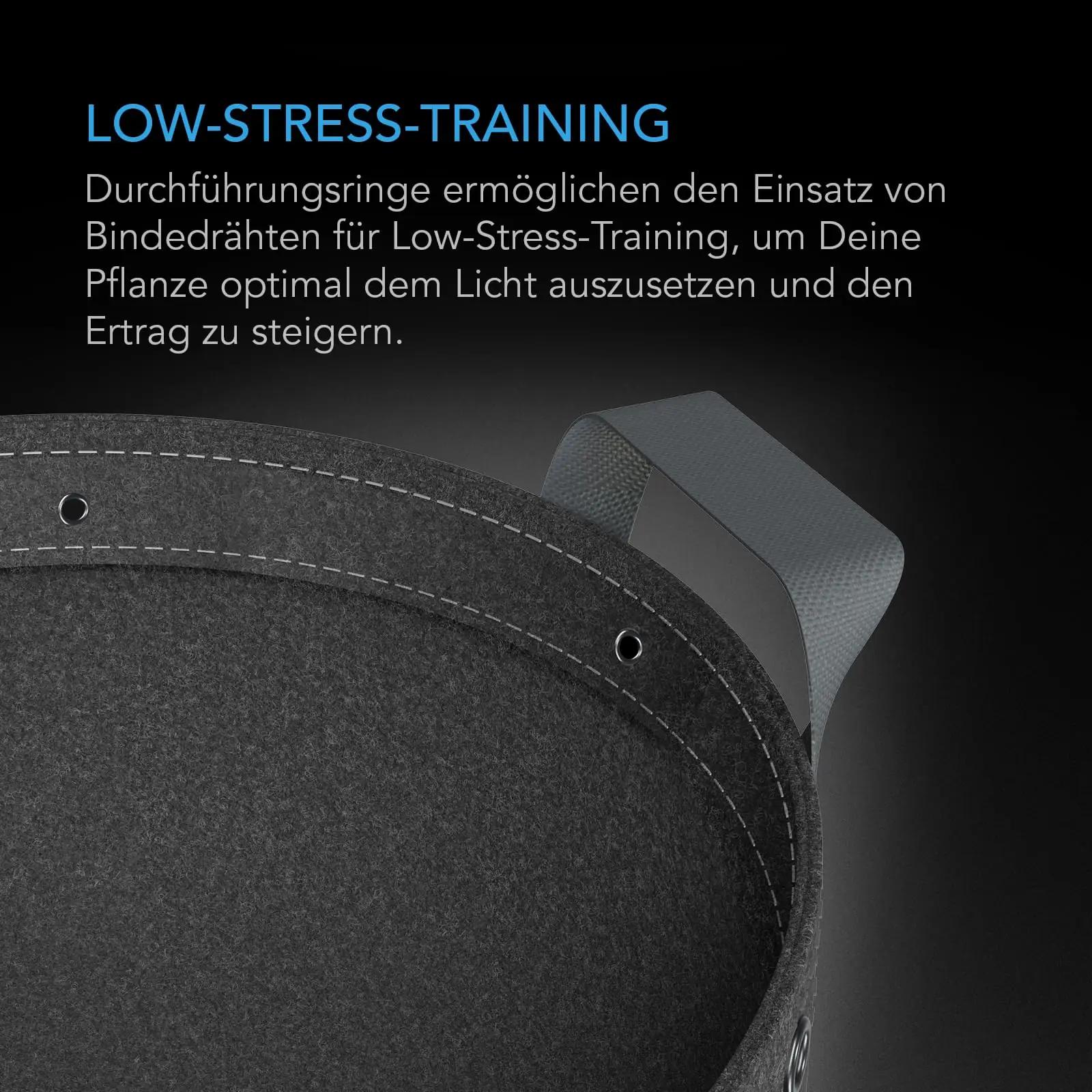 AC Infinity tugevad riidest taimepotid 94,6 l – 5 tk komplekt – lisavaade