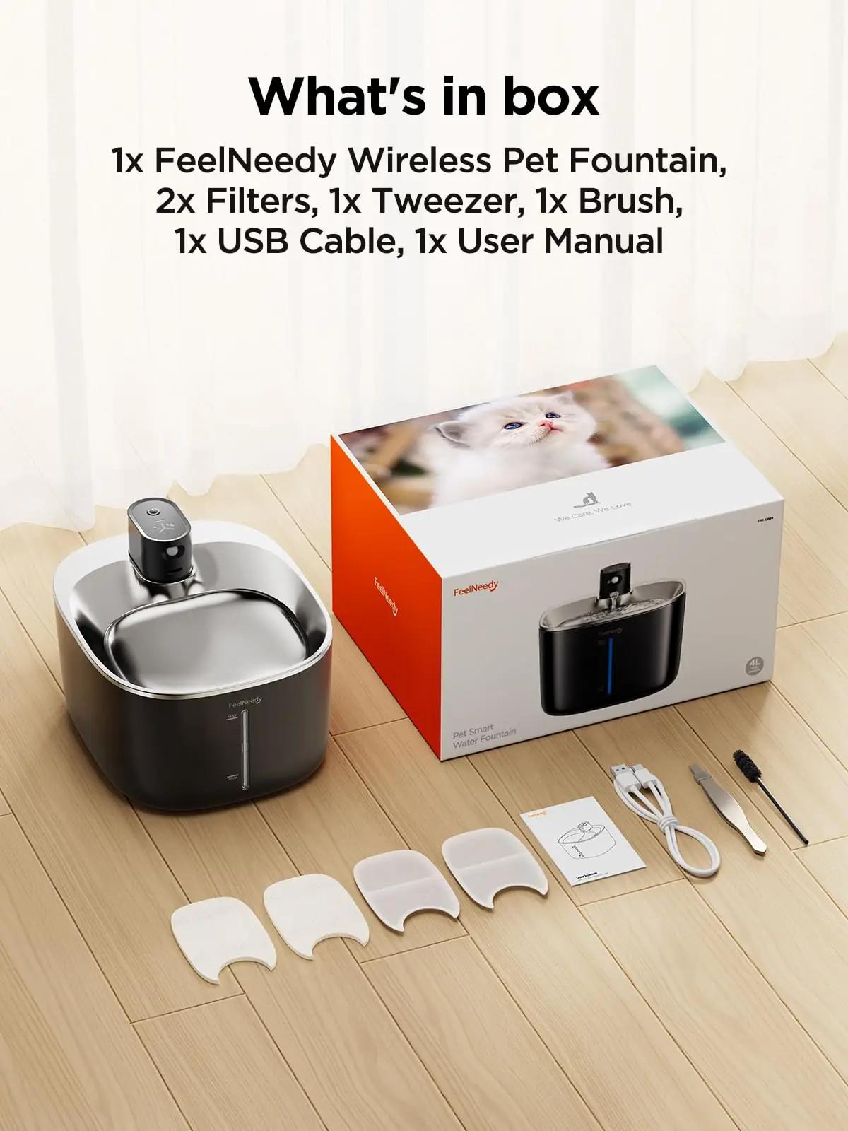 FEELNEEDY roostevaba traadita kassivee allikas – 4L mahutavus – pilt 7