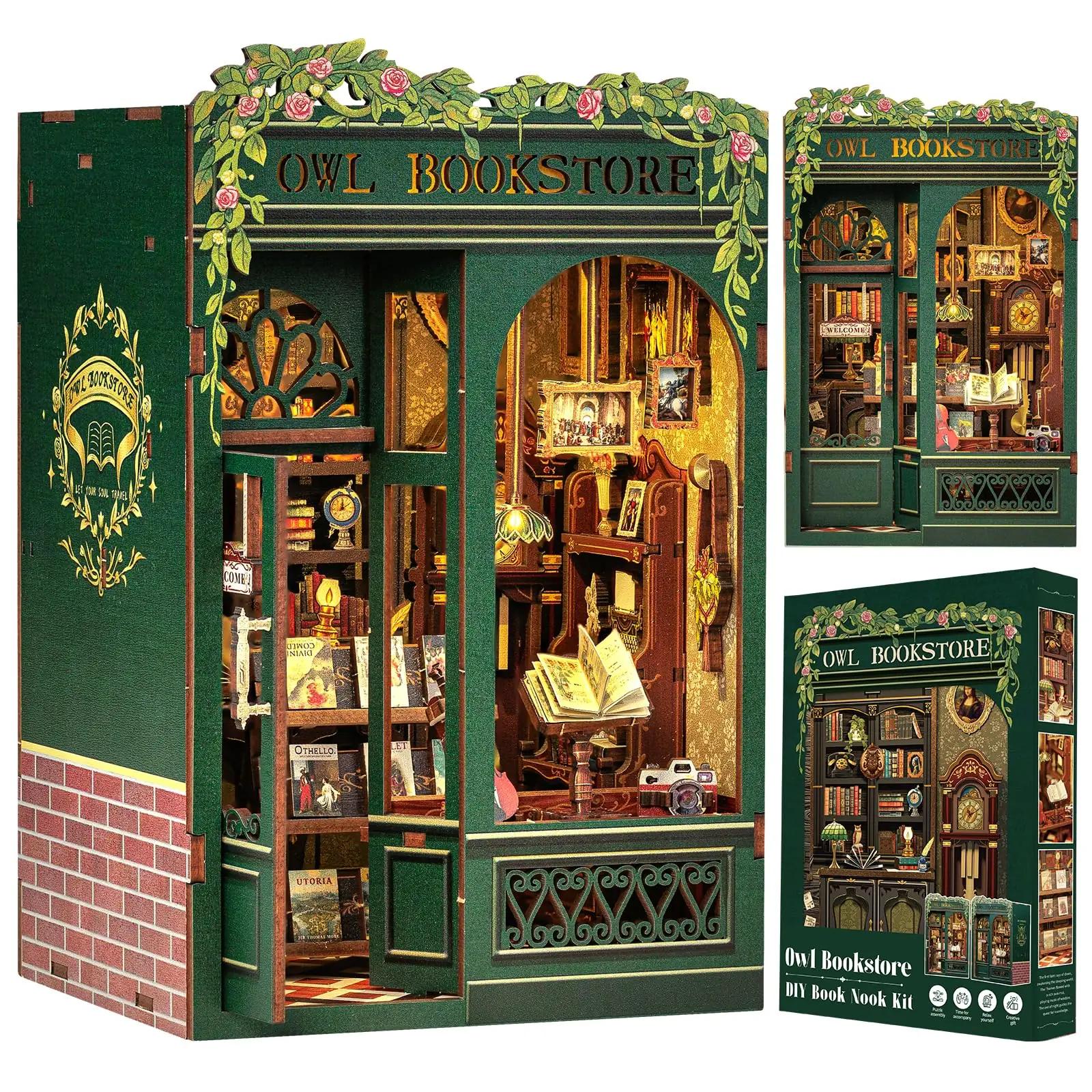CUTEBEE puidust Book Nook komplekt – käsitöö ja dekoratsioon – pilt 7
