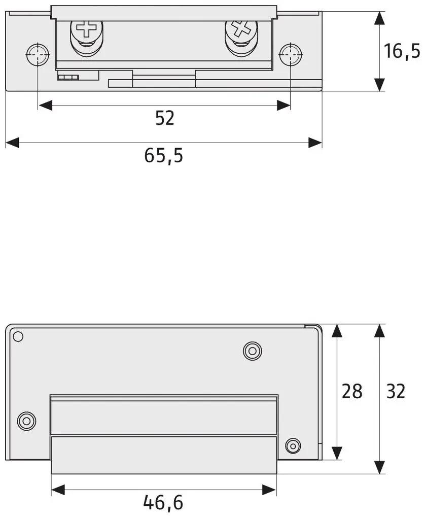 ABUS turvaline metallist ustelahtusti ET75 – detailne vaade