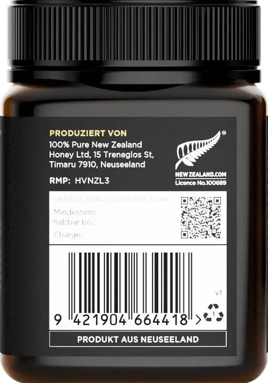 Watson & Son Manuka mesi 250 g — tugev antioksüdantne toode – pakend ja tarvikud