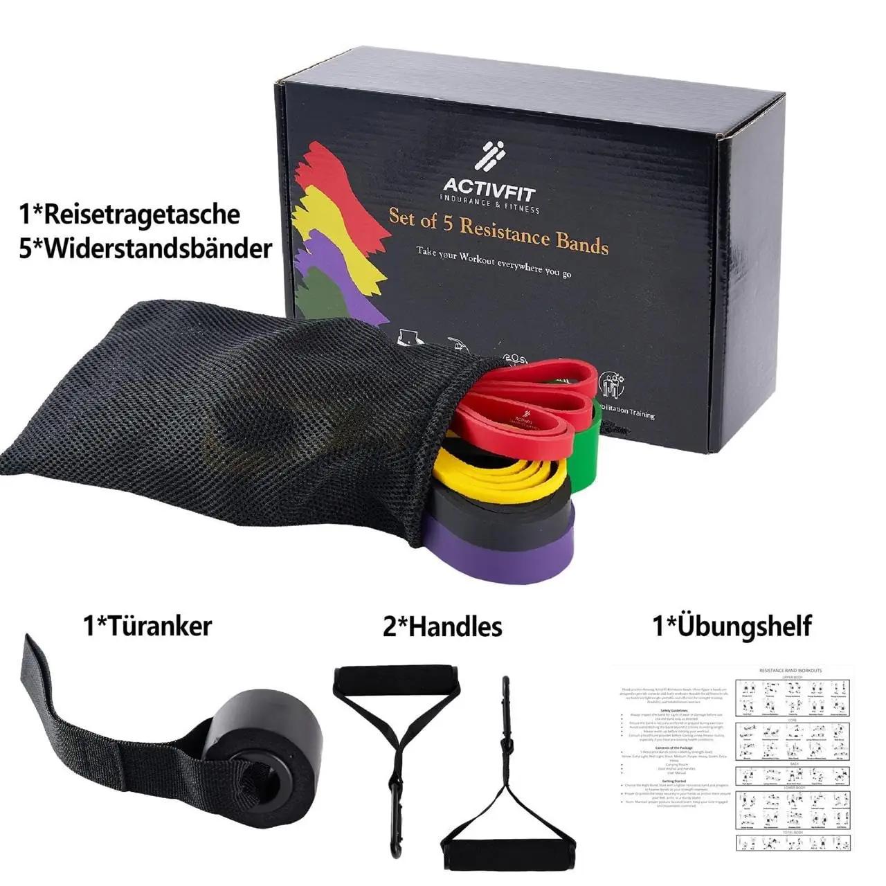 ActivFIT vastupidavast TEP-ist treeningkummide komplekt – pilt 6